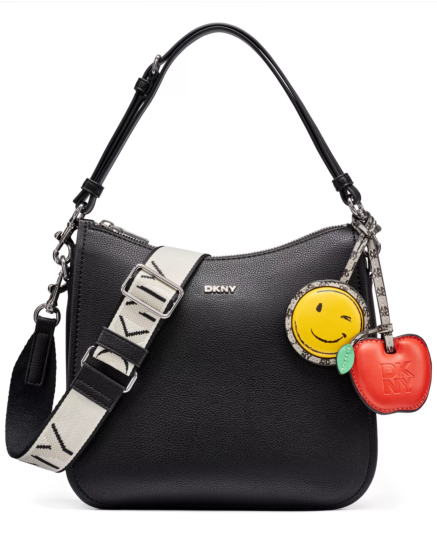 Nessa Small Top Handle Crossbody Bag - Black/Silver - No Size