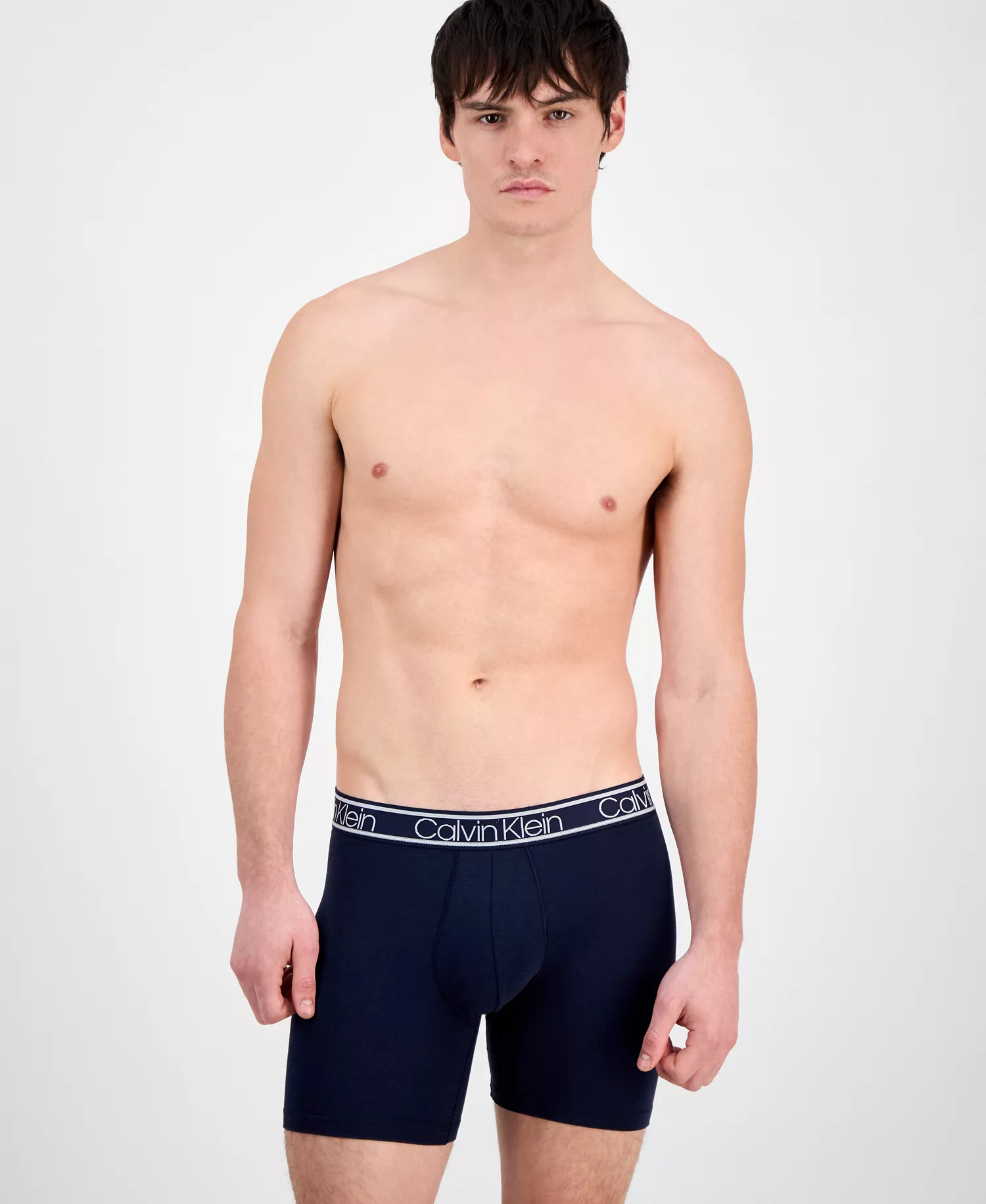 Men's 3pk. Comfort Logo Boxer Briefs - Black - L