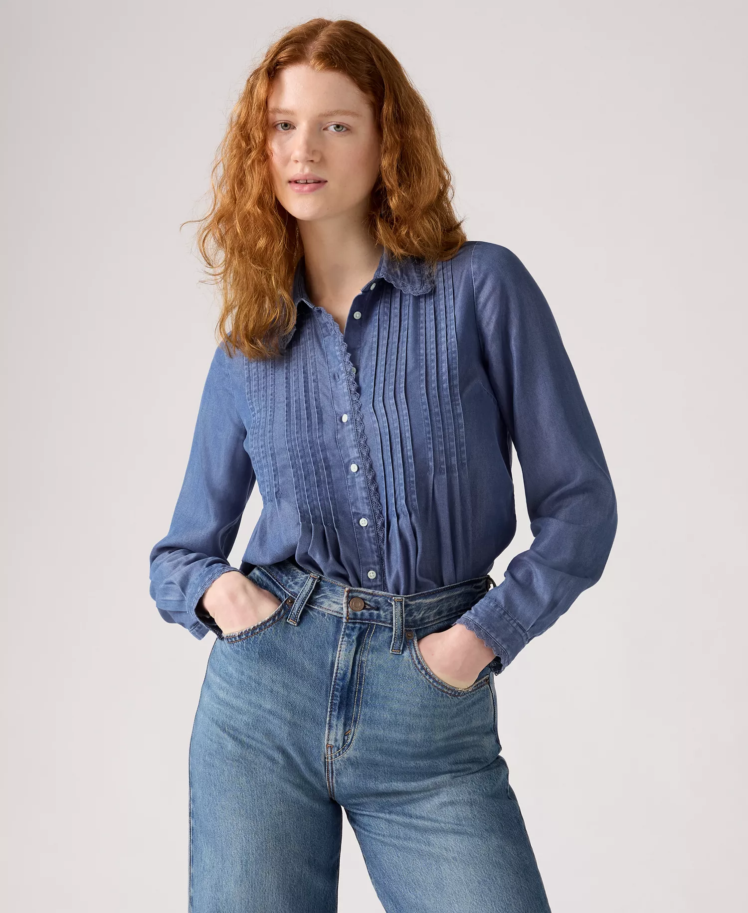 Women's Faye Long-Sleeve Pop Over Tunic - All Happy Days - L