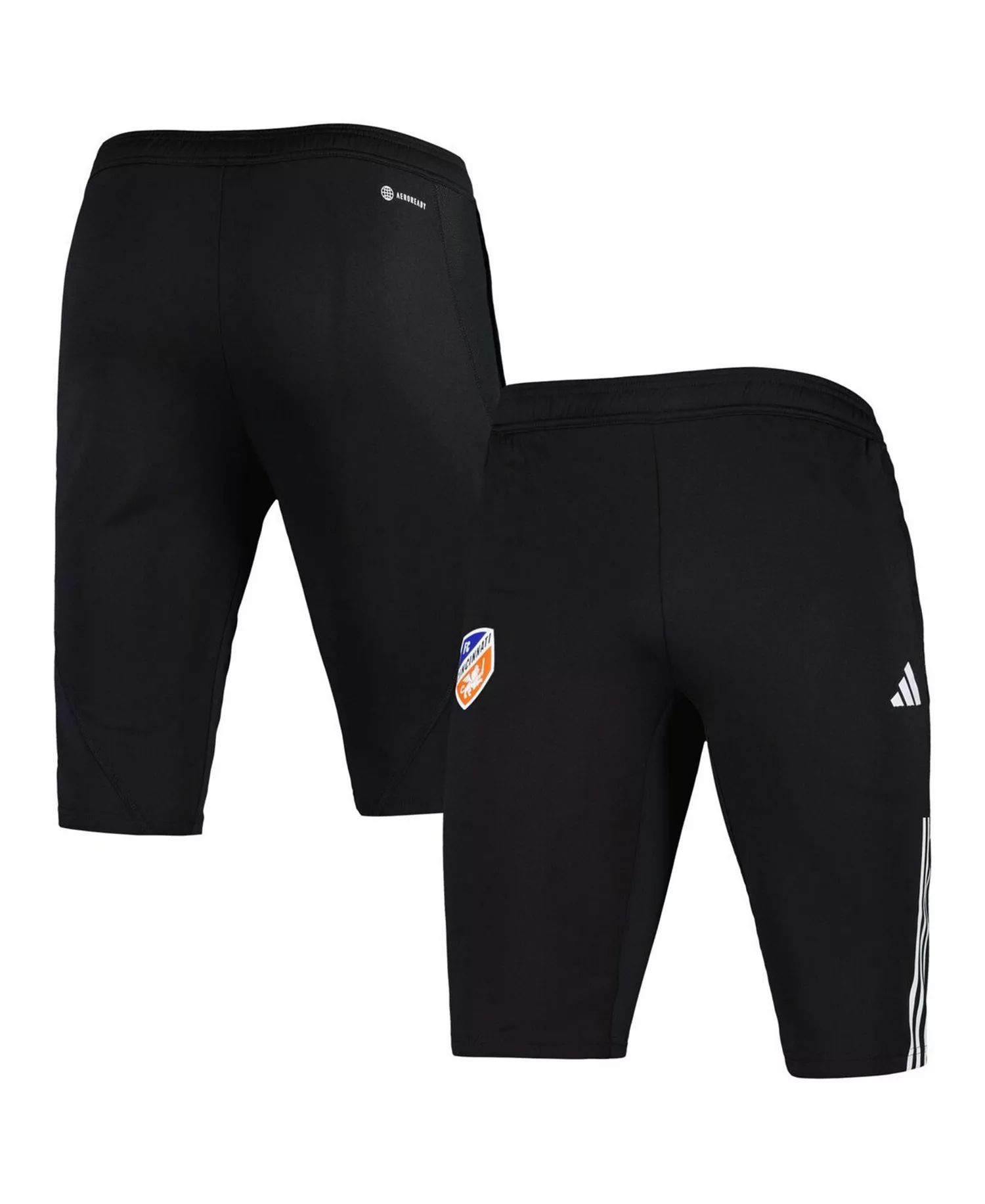 Men's Black FC Cincinnati 2023 On-Field Training AEROREADY Half Pants - Black - 2XL