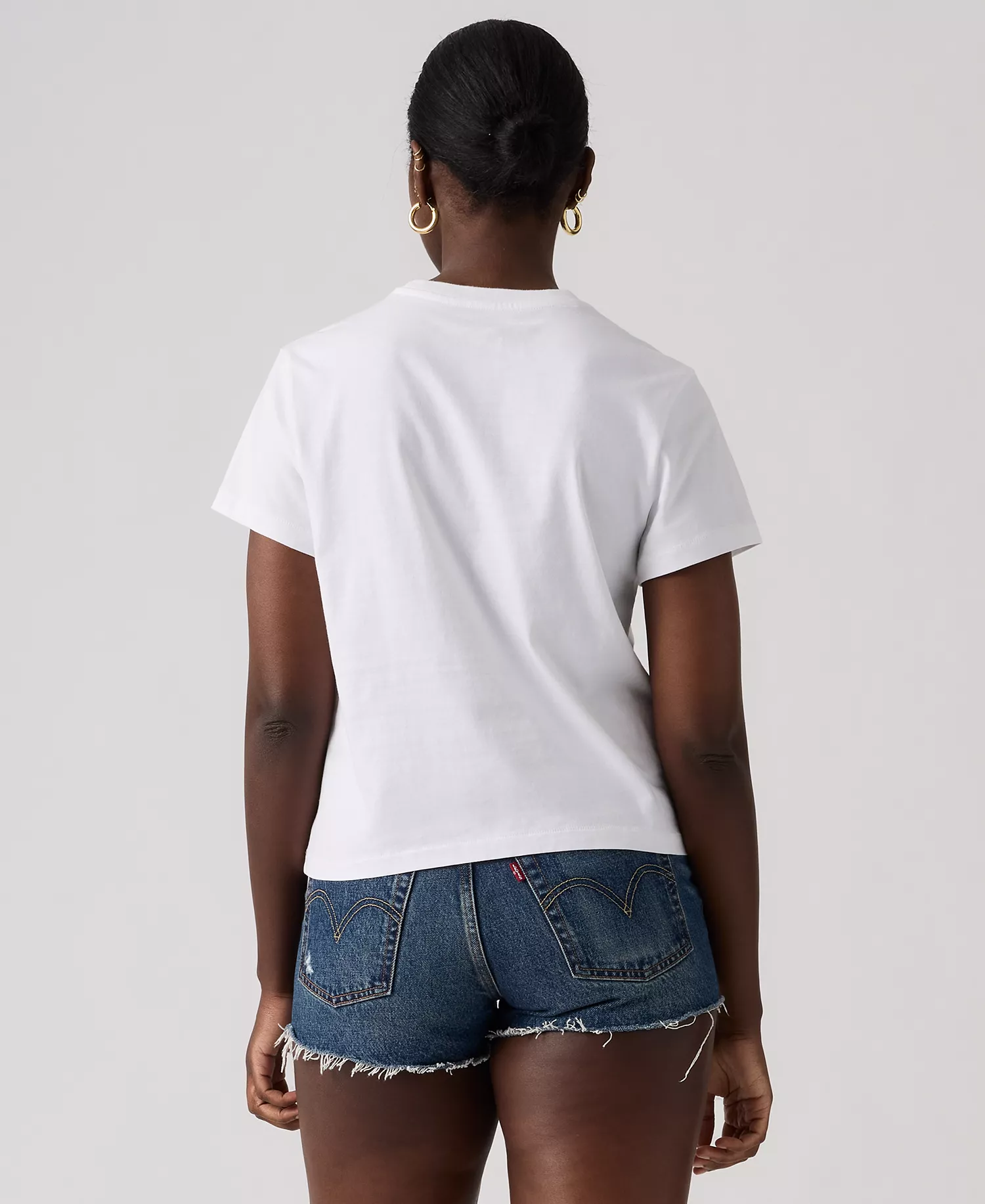 Women's Crew Neck Graphic Print T-Shirt - Nyc Faded Map Bright White - L