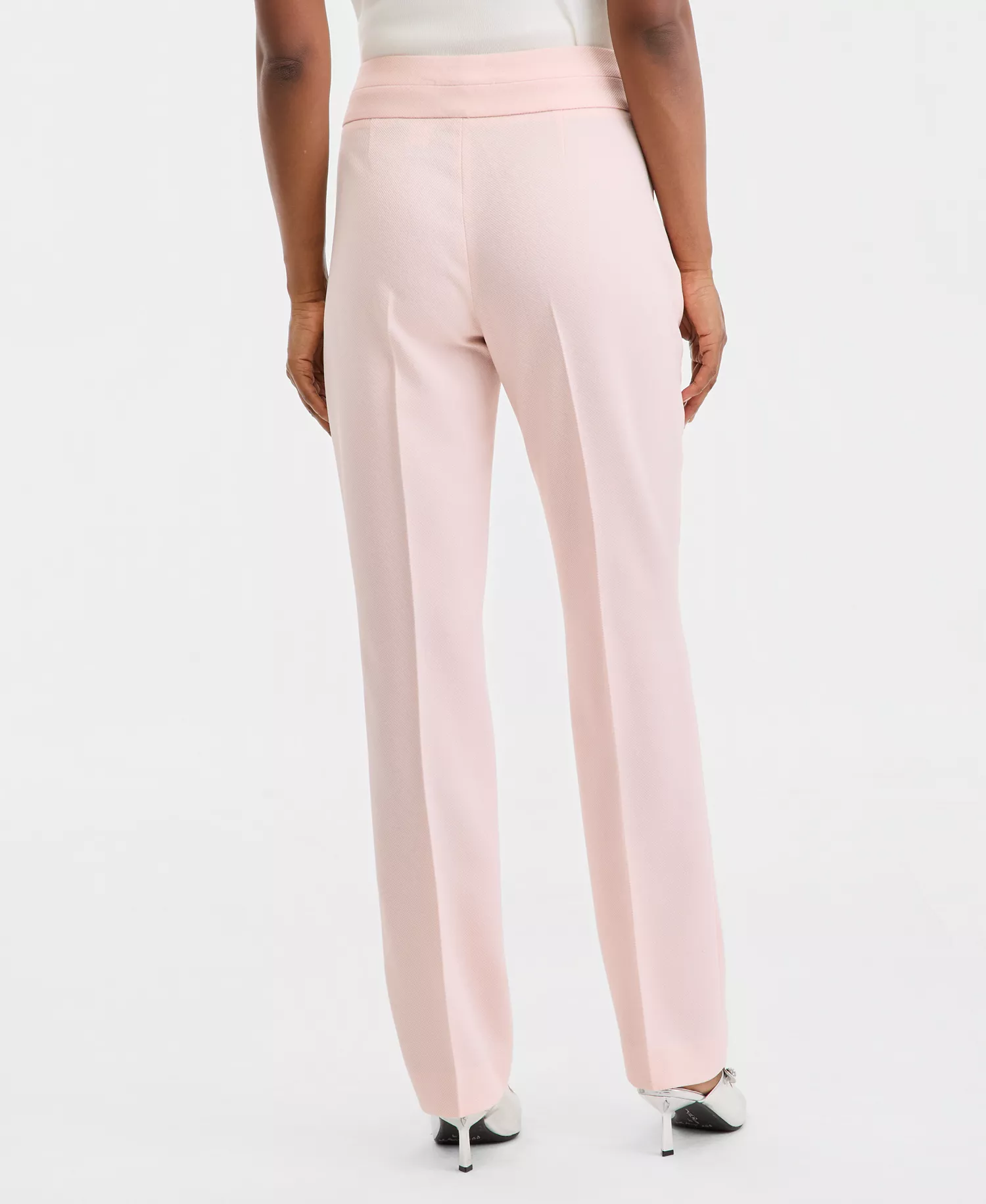 Petite Bell-Bottom Mid Rise Pants - Ice Blue - 10P