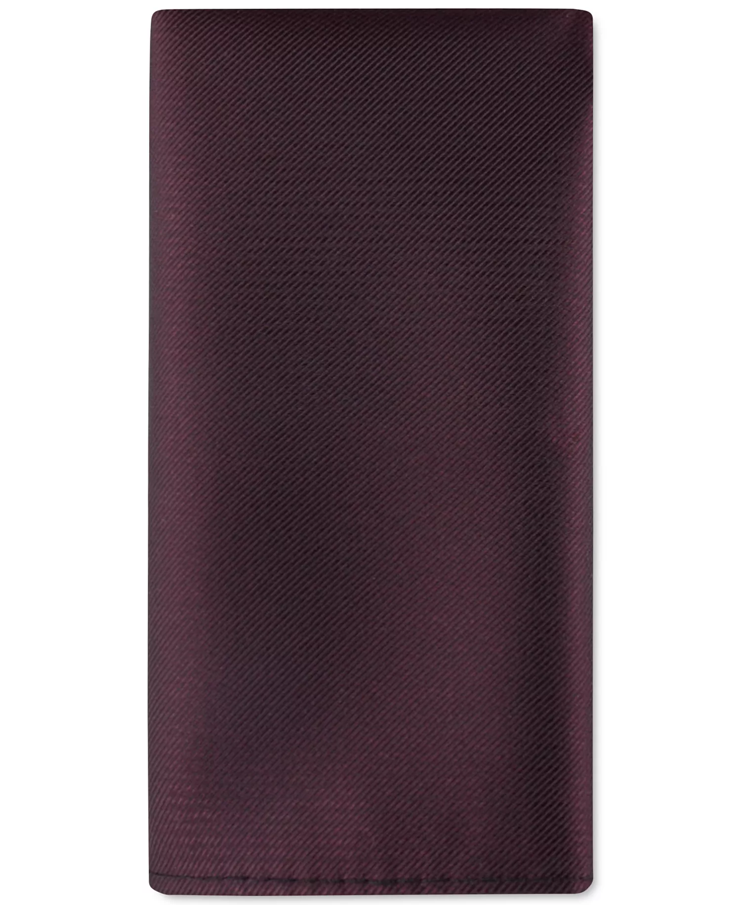 Men's Unison Solid Pocket Squares  - Burgundy - ONE SIZE