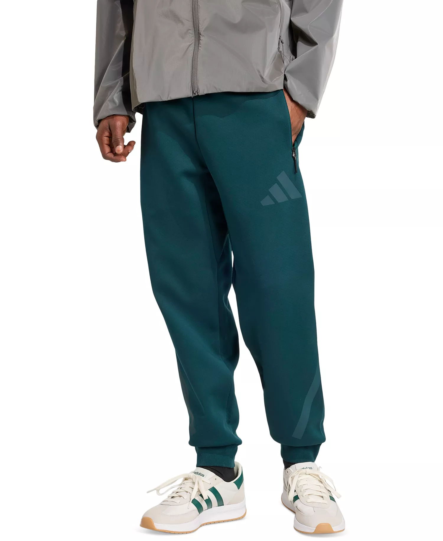 Men's Z.N.E. Elastic Drawstring Logo Track Pants - Aurora ivory - 2XL