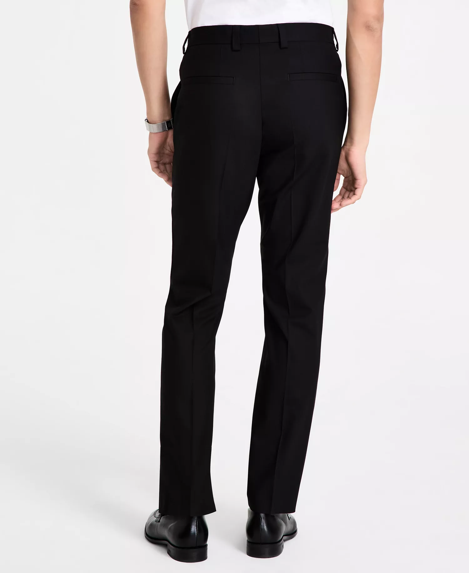 Men's Modern-Fit Wool Blend Suit - Black - 36R