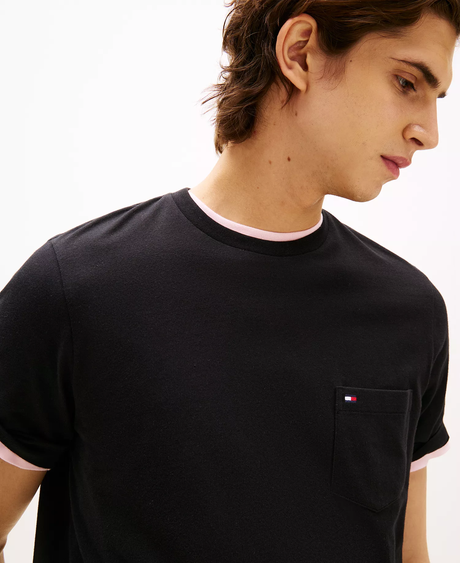 Men's Essential Solid Pocket T-Shirt - Black - S