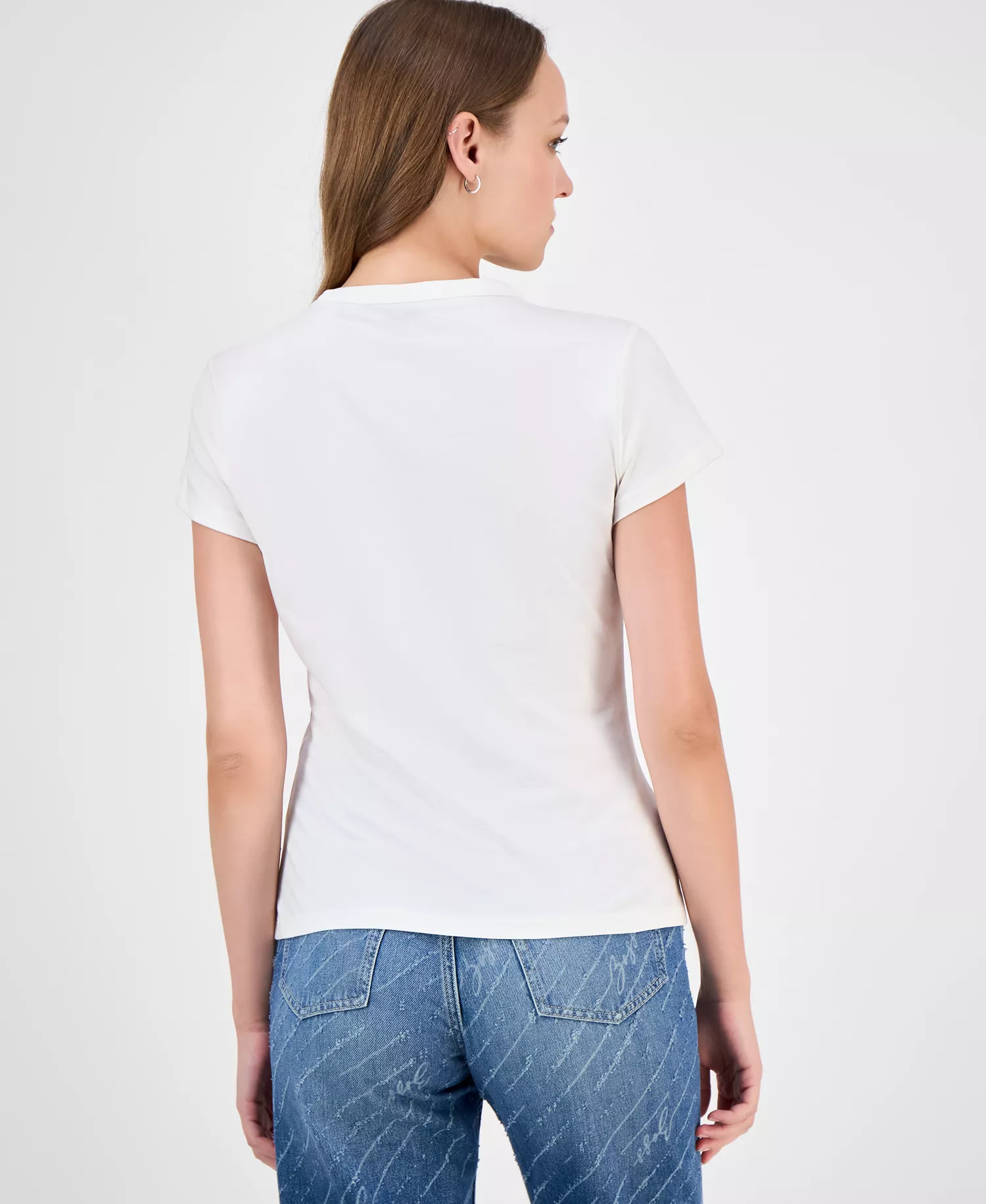 Women's Cowboy Hat Graphic T-Shirt - White - L