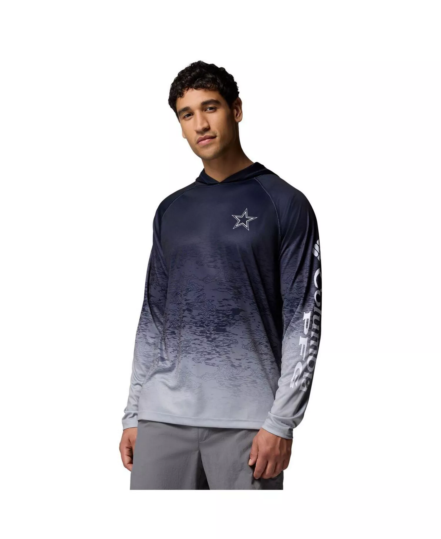 Men's Navy Dallas Cowboys Super Terminal Tackle Hoodie - Navy - XL