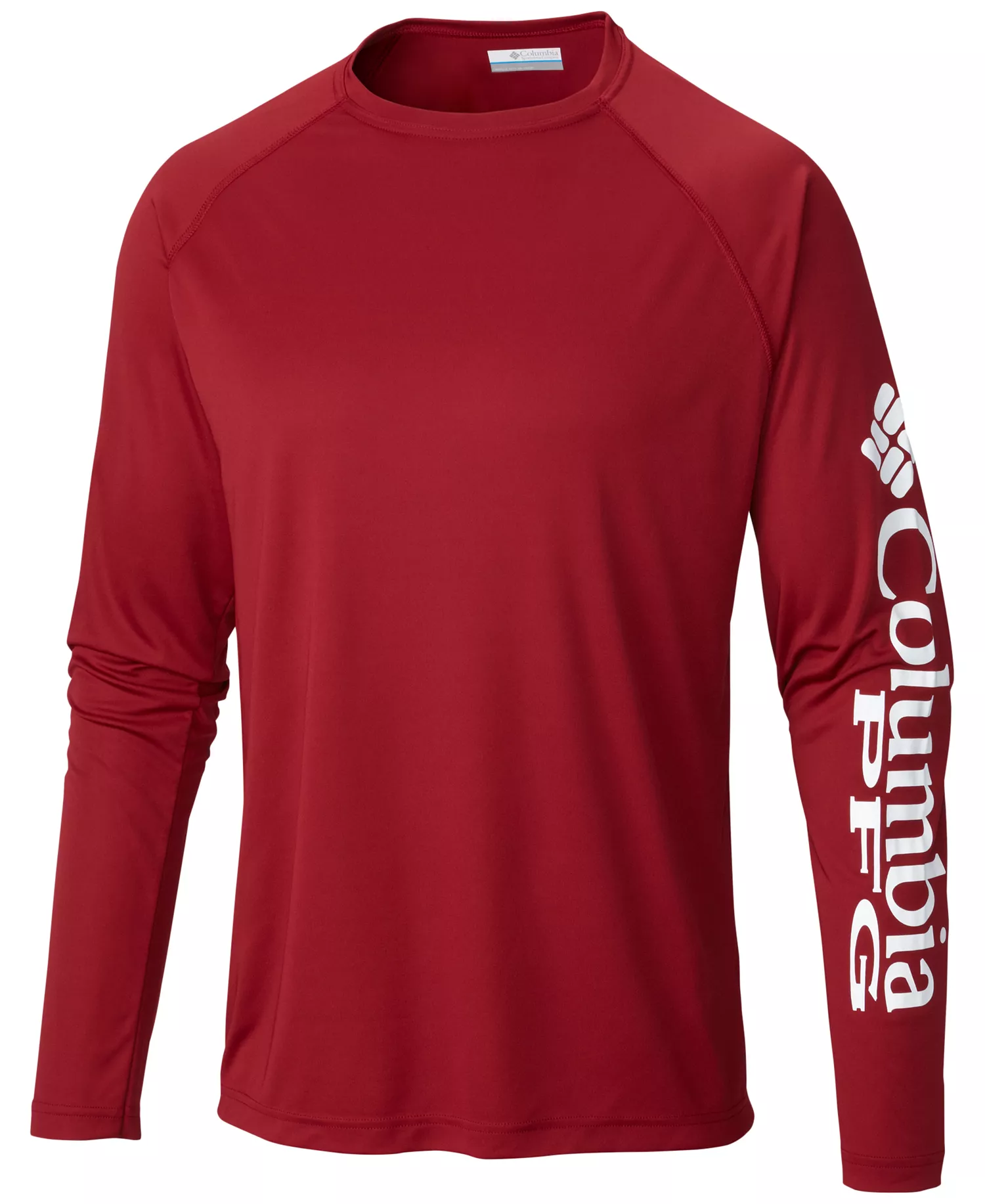 Men's Terminal Tackle UPF 50 Quick Dry Shirt - Beet/White logo - L