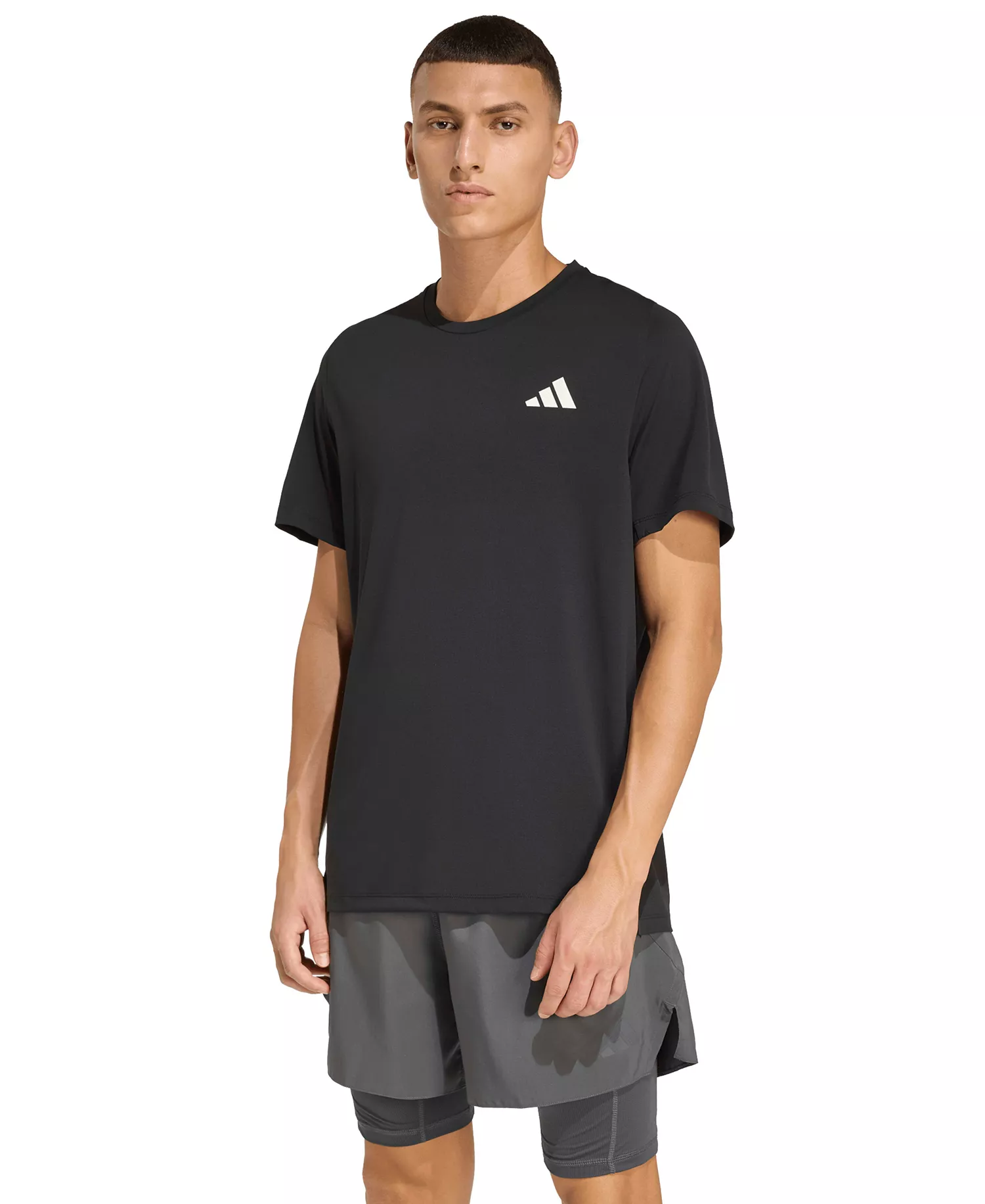 Men's Regular-Fit Running T-Shirt - Black - 2XL