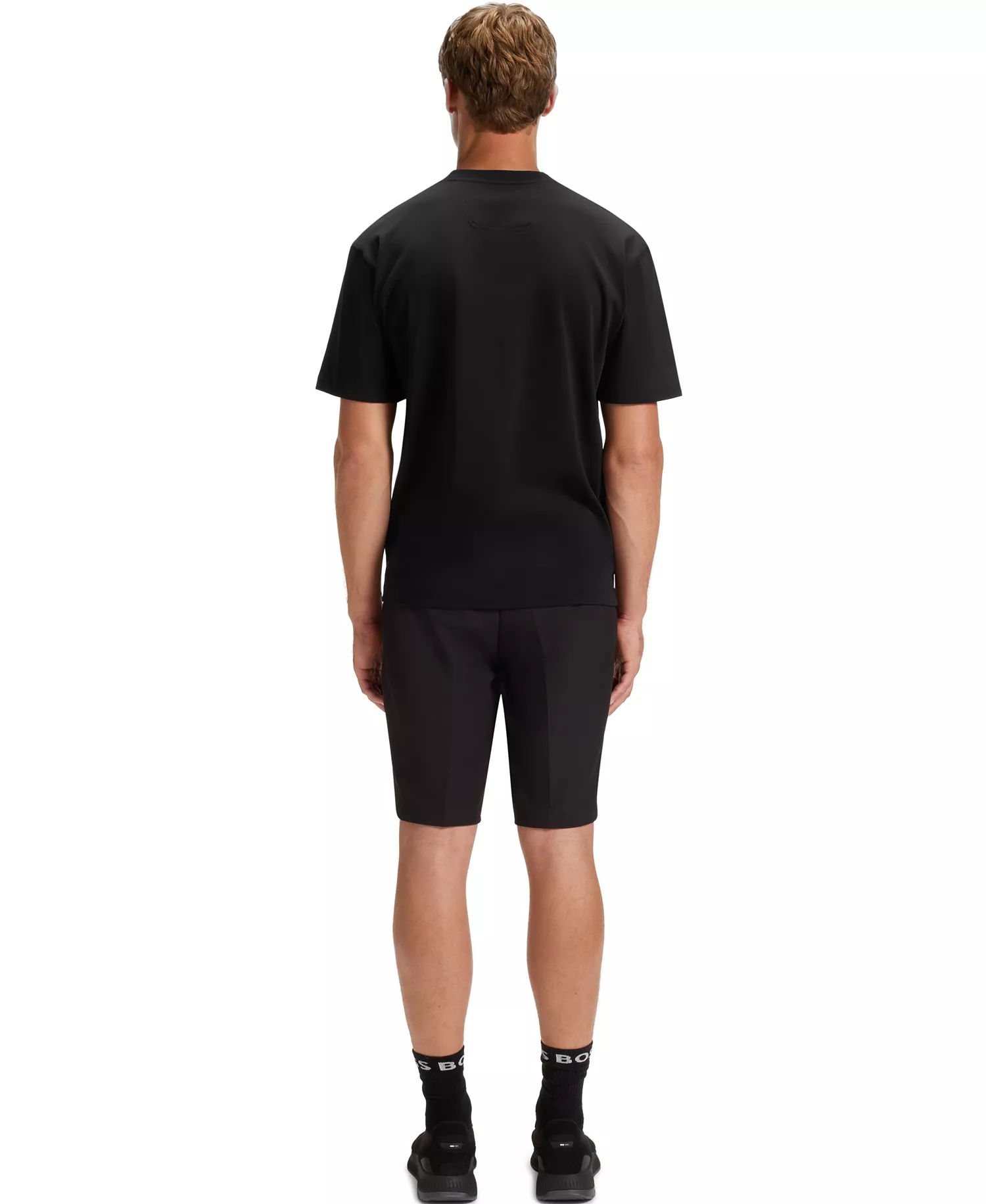 Men's Double B Monogram Cotton-Jersey T-Shirt - Black - 2XL