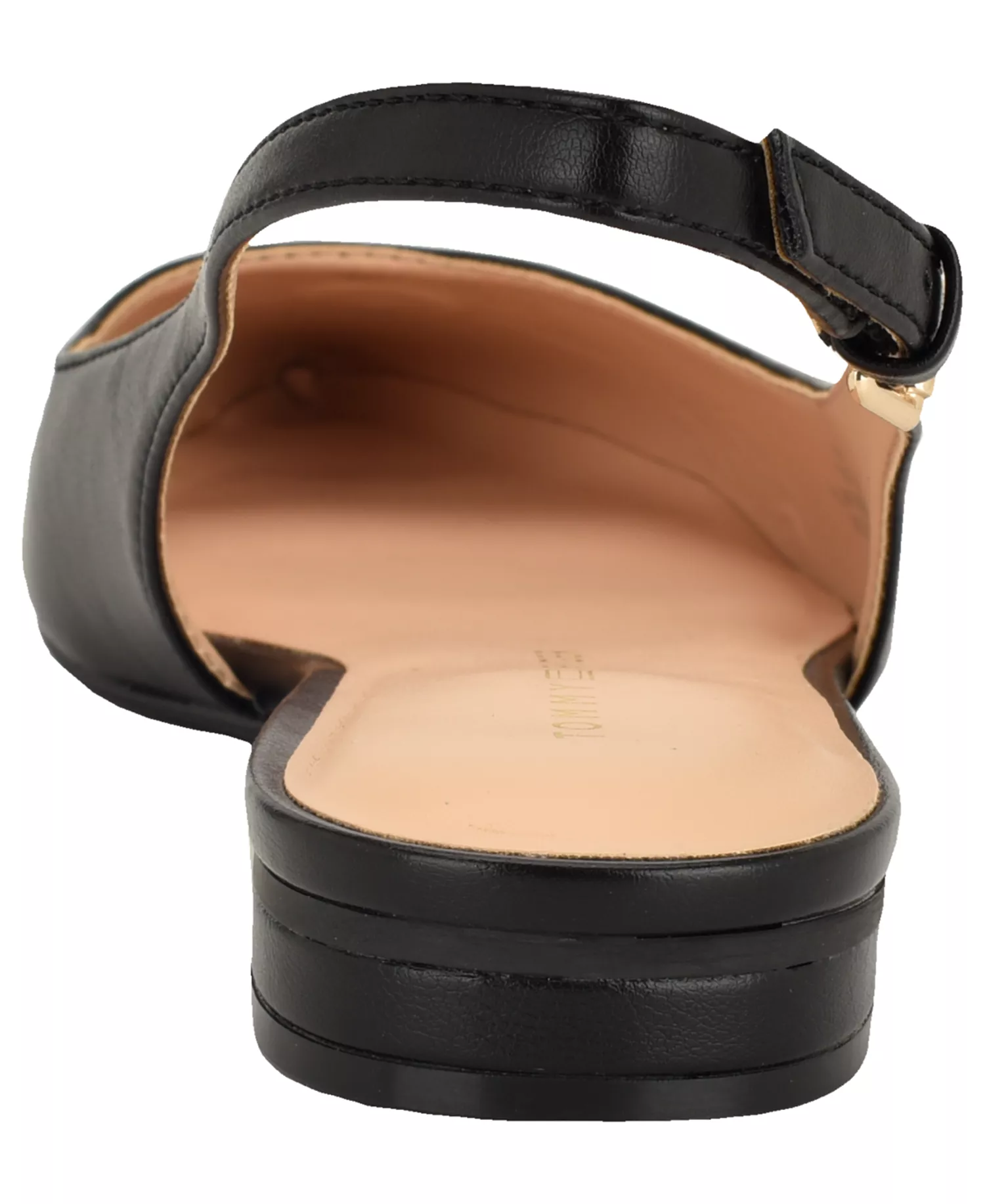 Women's Velina Pointed Toe Slingback Flats - Black - 10M