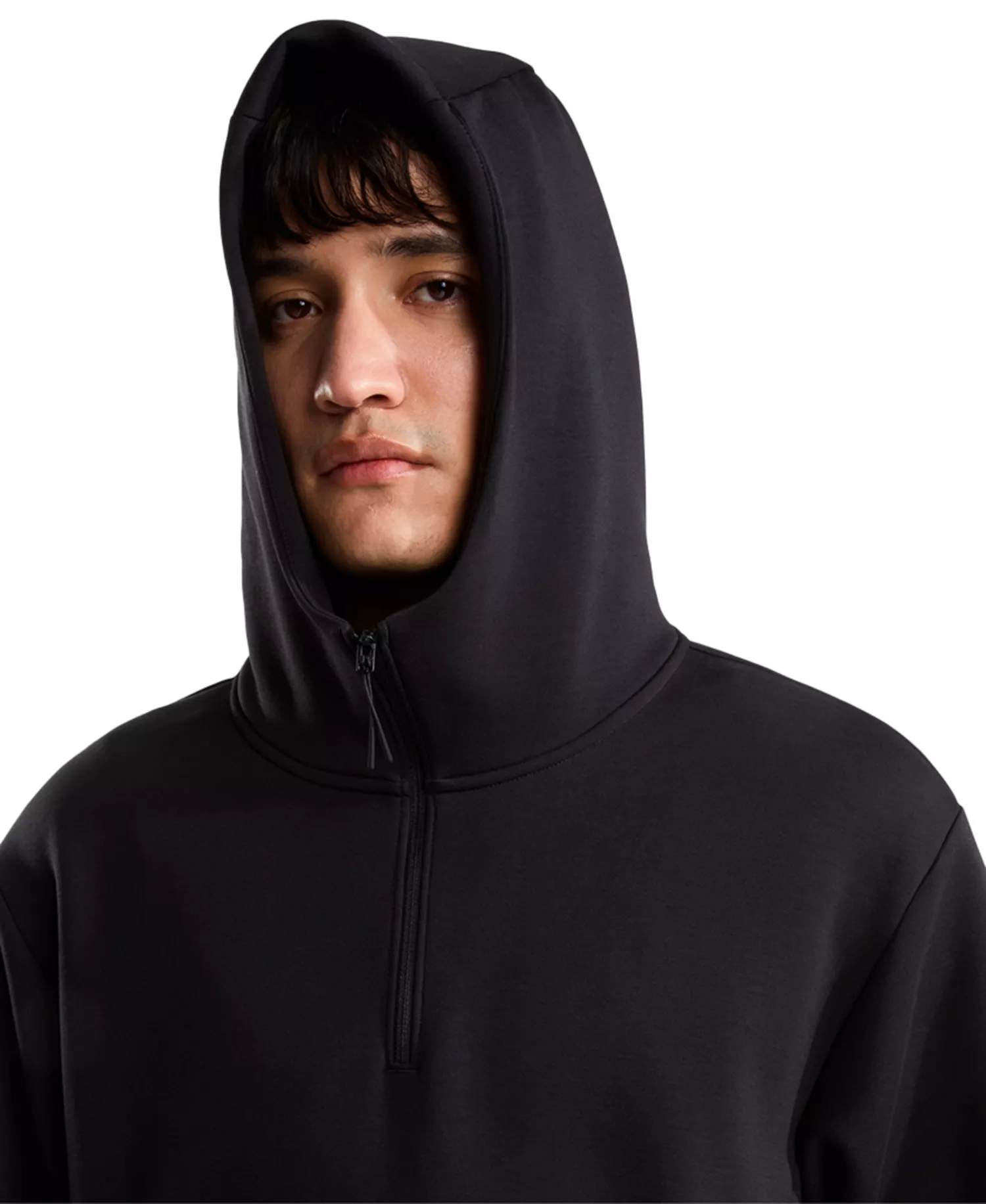 Men's Dynamic ¼ Zip Hoodie - Black - L