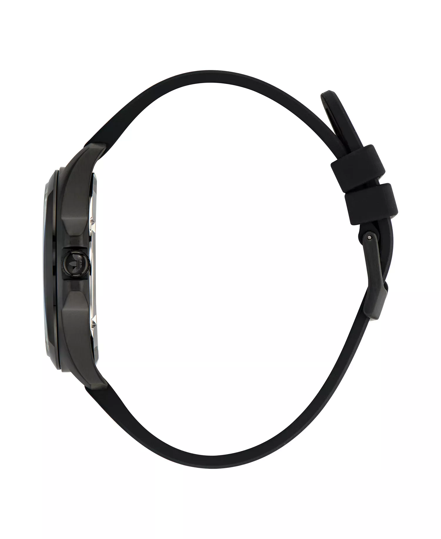 Unisex Analog Black Silicone Watch, 40mm - Black - No Size