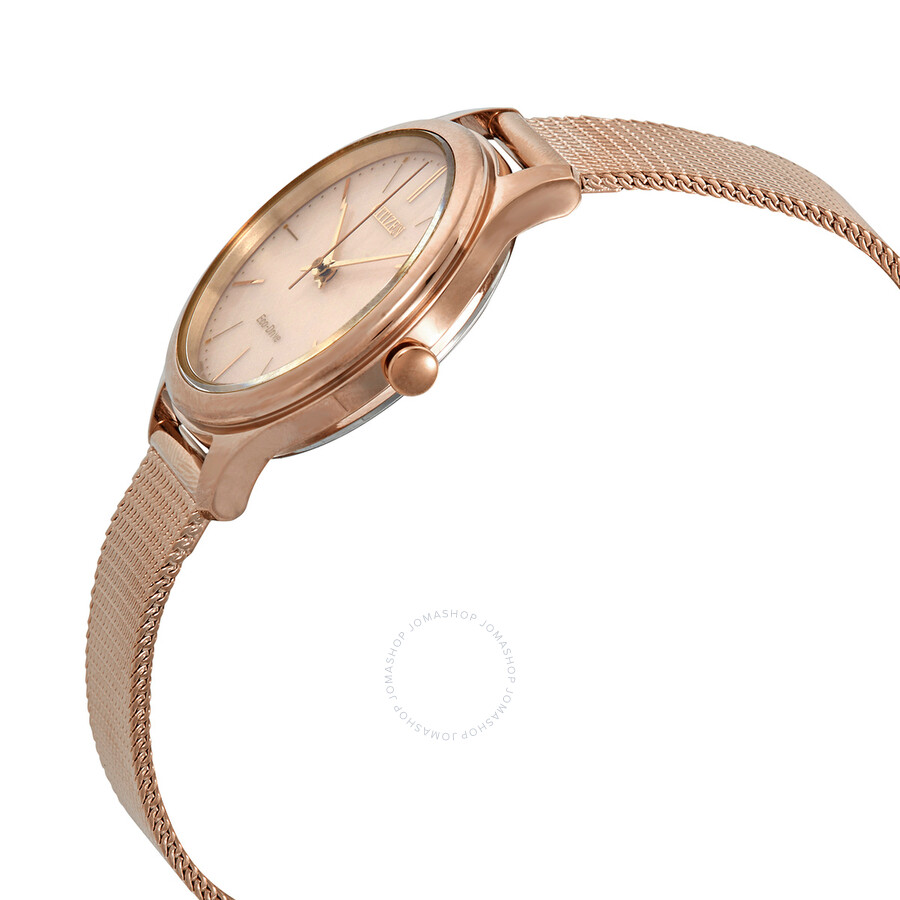 Citizen Rose Dial Rose Gold-tone Ladies Watch