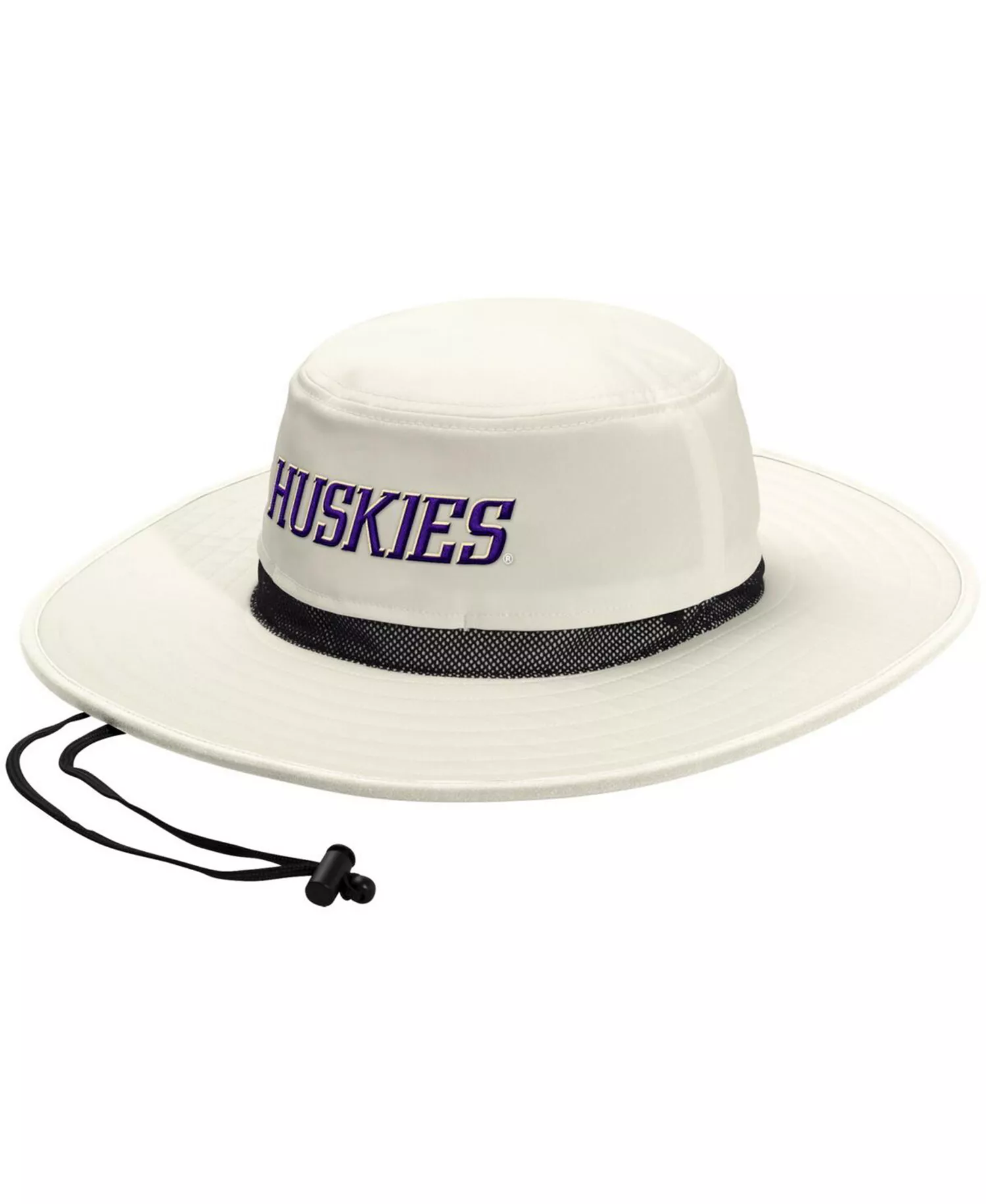 Men's and Women's Cream Washington Huskies Wide Brim Boonie Bucket Hat - Cream - M