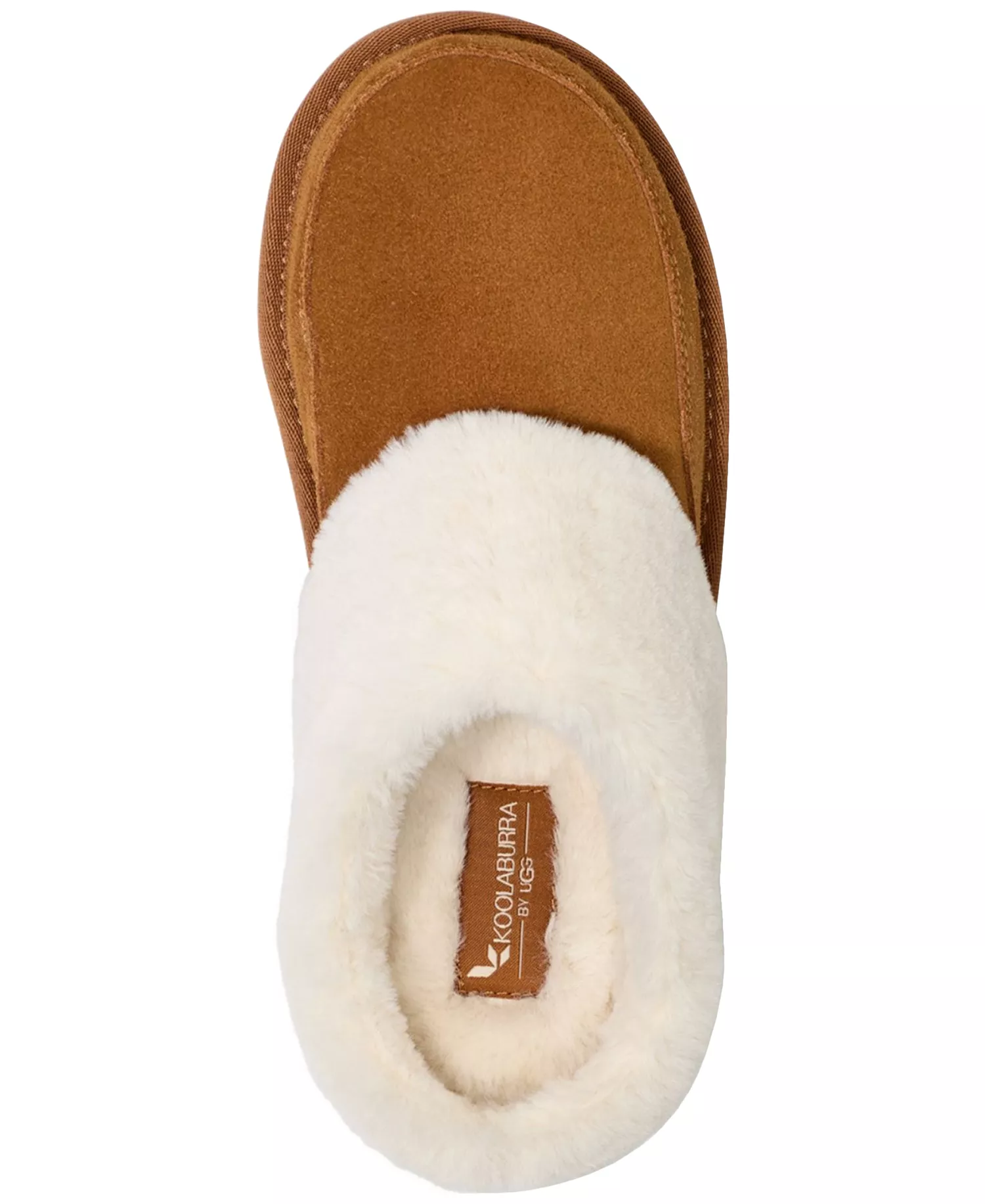 Women's Tizzey Round-Toe Slip-On Cozy Slippers - Chestnut - 10