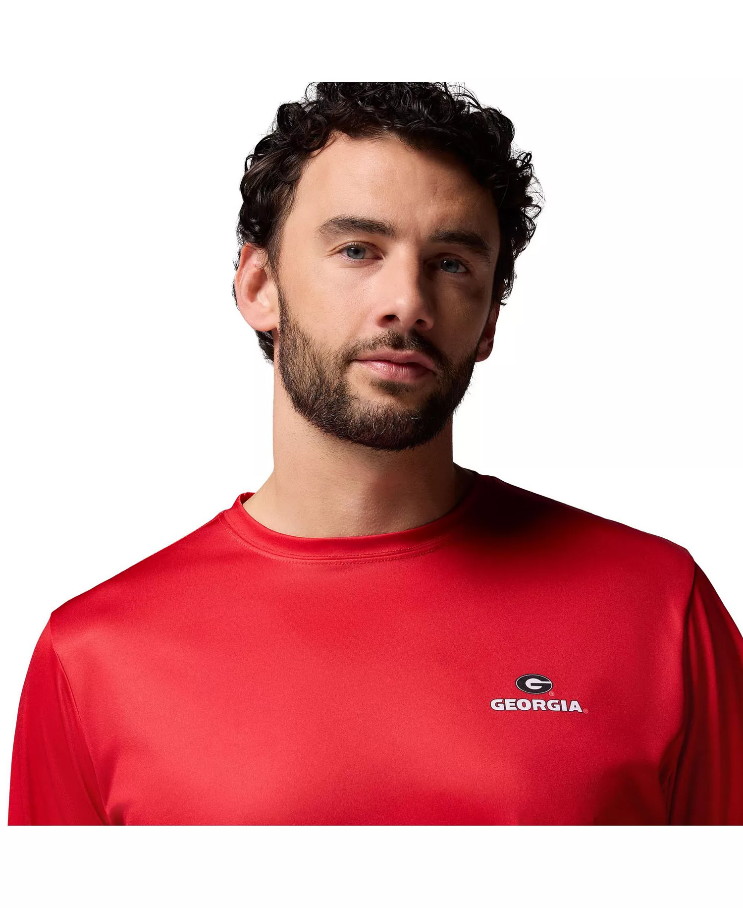 Men's Red Georgia Bulldogs PHG Terminal Shot Long Sleeve T-Shirt - Red - L