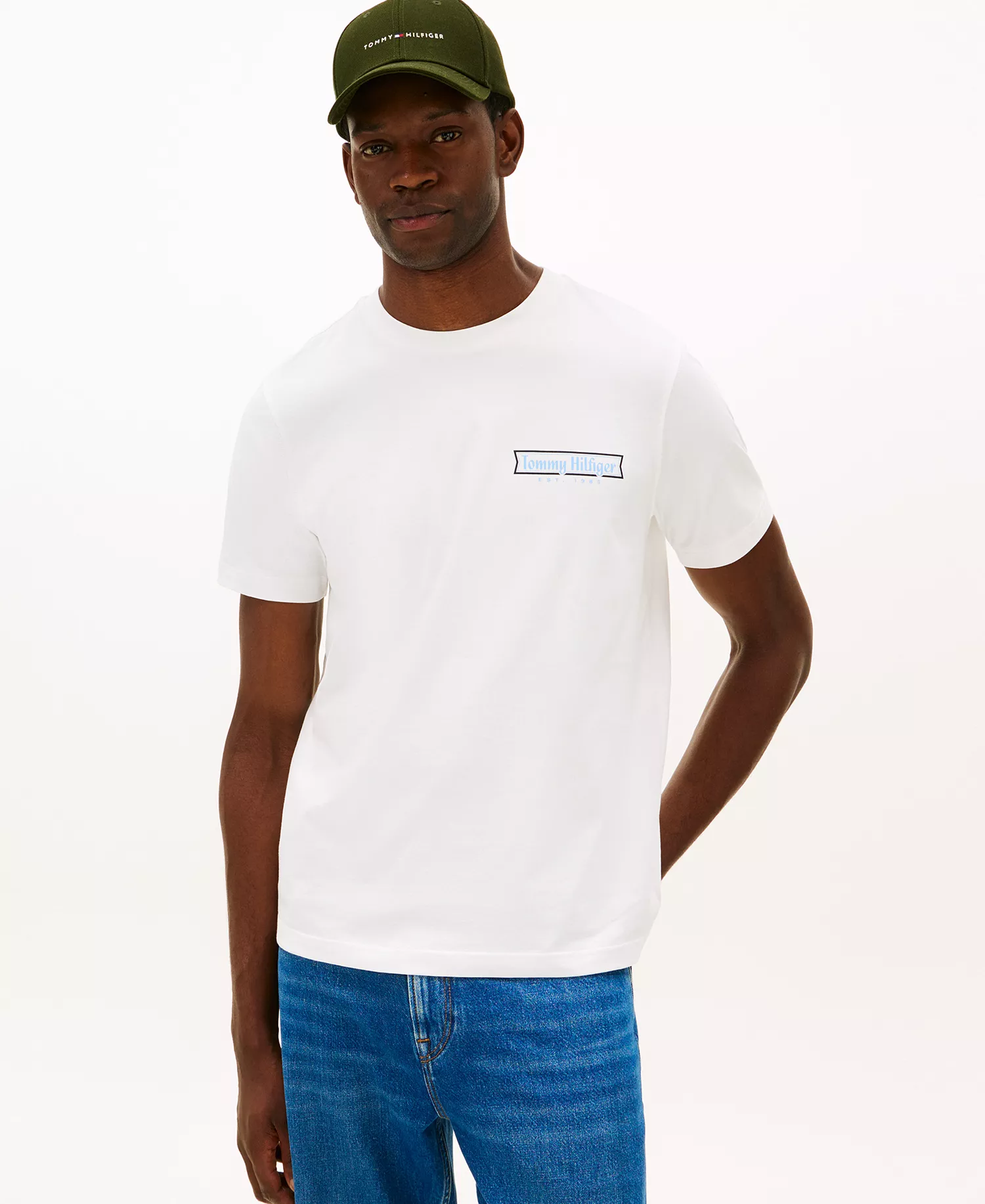 Men's Coast Photo Print T-Shirt - White - L