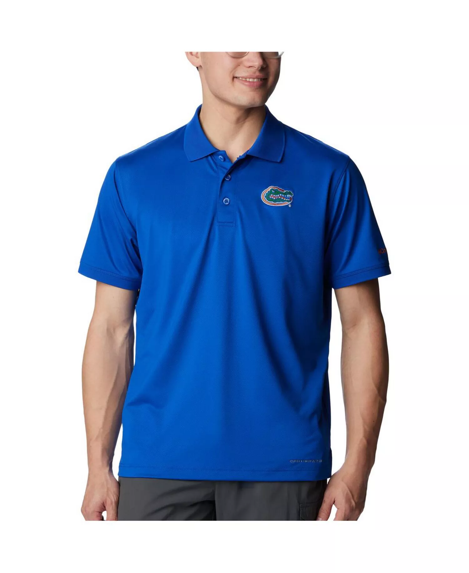 Men's Royal Florida Gators PFG Tamiami Omni-Shade Polo - Royal - L