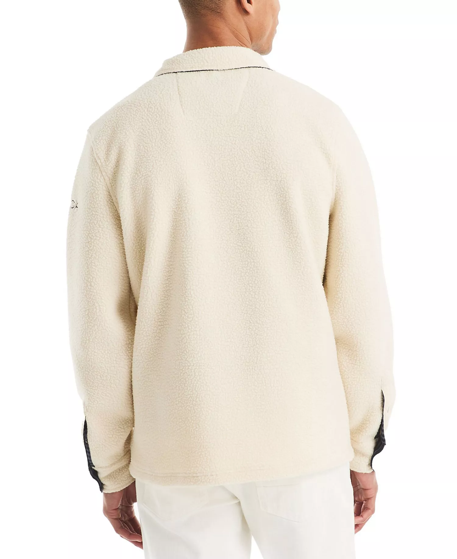 Men's Long Sleeve Snap Shirt - Natural - 2XL