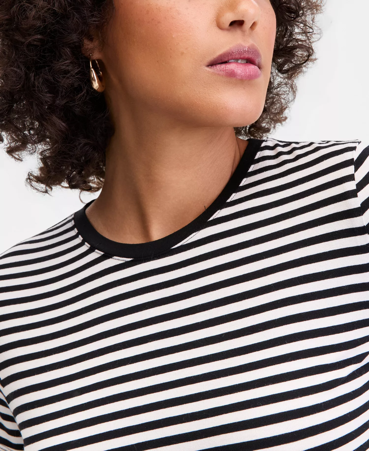 Women's Short-Sleeve Striped T-Shirt, Macy's Exclusive - Leera Stripe - L