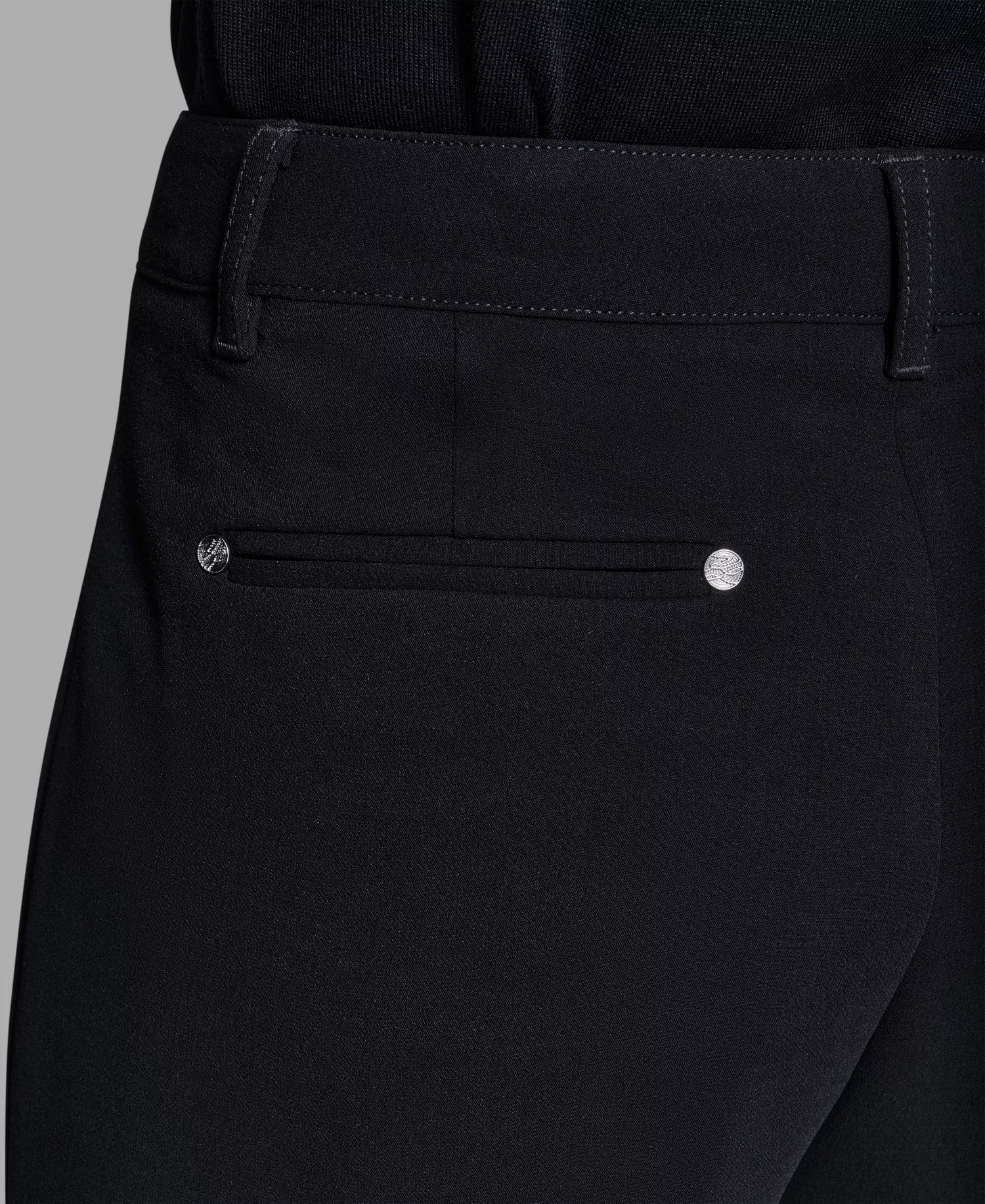 Women's Mid Rise Straight Leg Pants - Black - 10