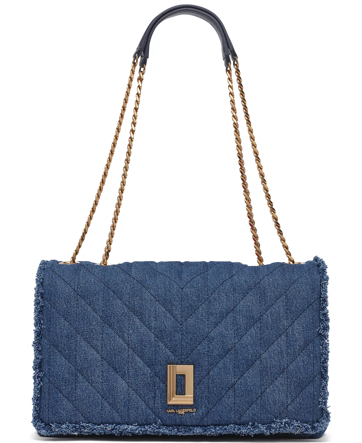 Lafayette Large Shoulder Bag  - Washed Denim - NO SIZE