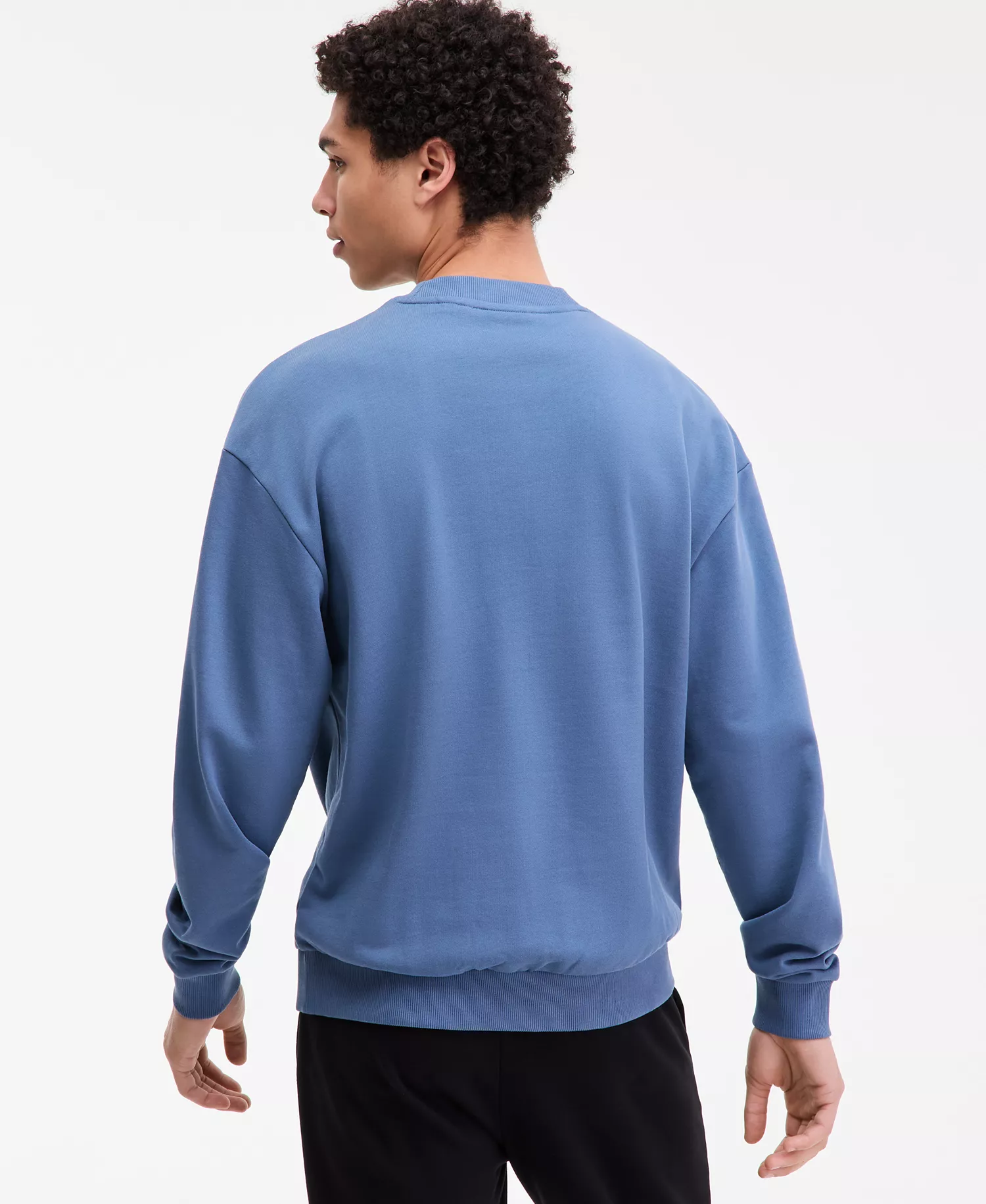 Men's Danotop Logo Badge Sweatshirt - BLUE - 2XL