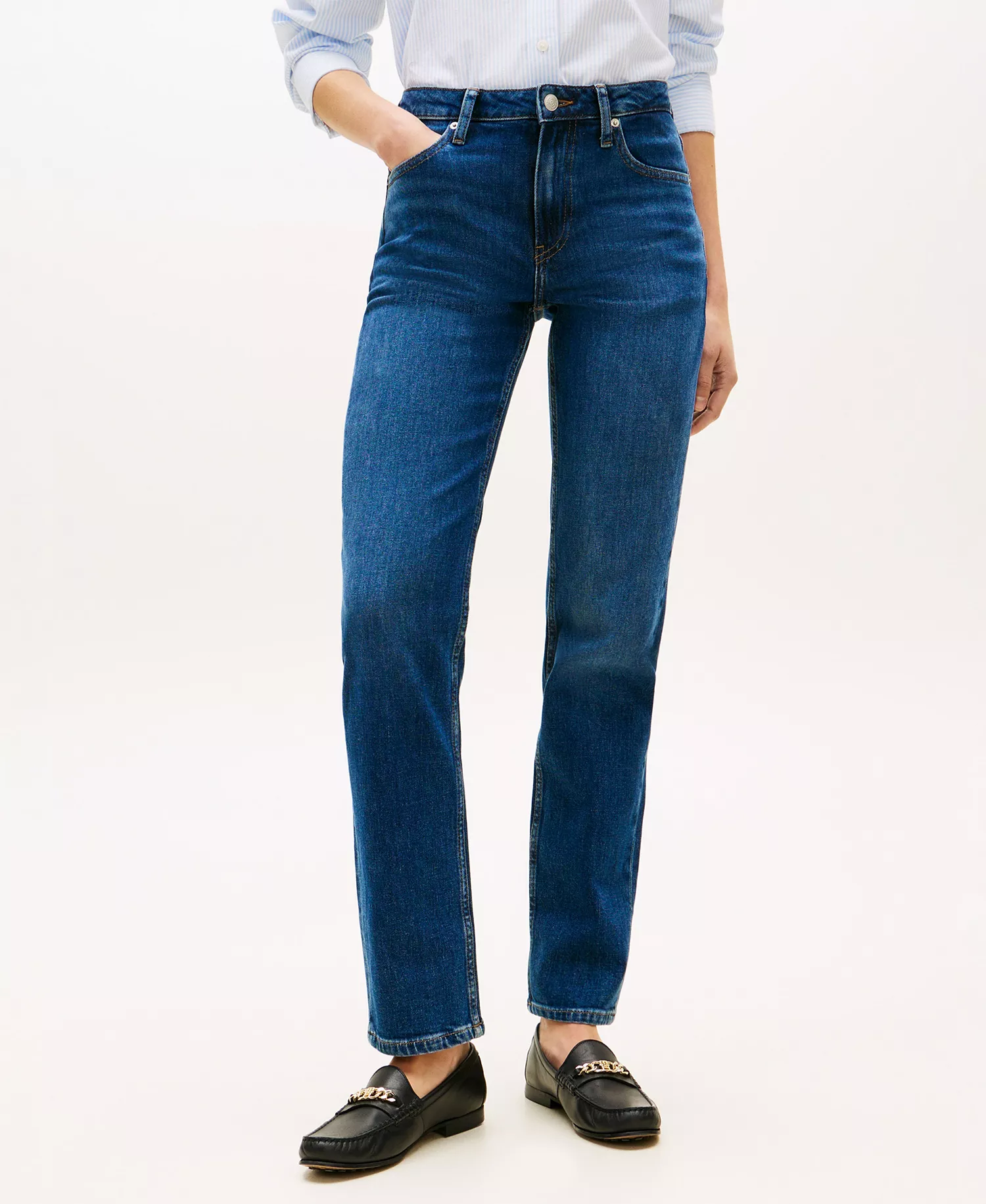 Women's Classic Straight Jeans - Nos Dark Blue - 10