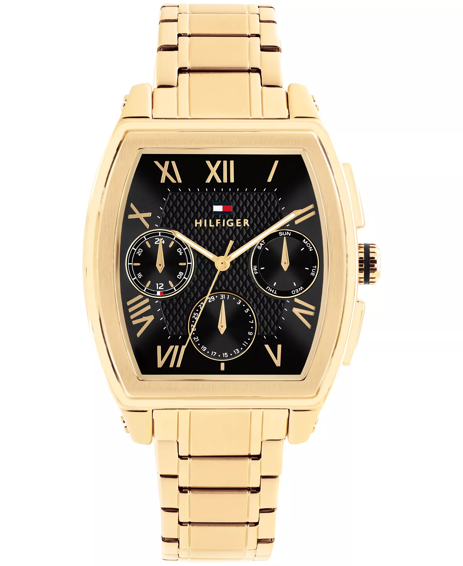 Men's Multifunction Gold Tone Stainless Steel Bracelet Watch, 36mm - Gold - NO SIZE