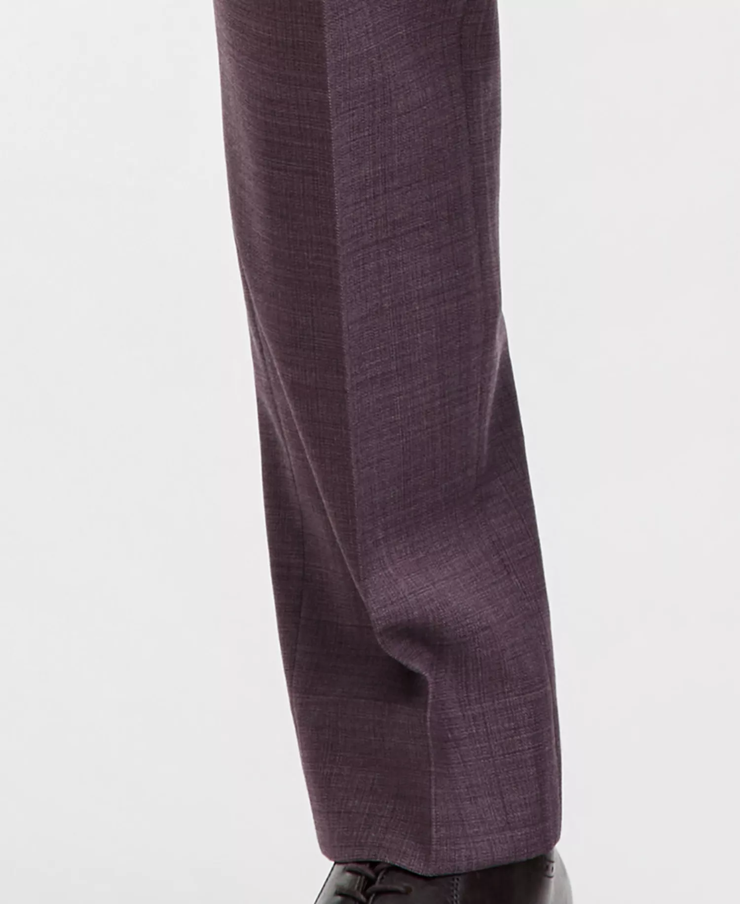 Men's Slim-Fit Wool-Blend Suit Separates Pants - Purple - 28x29