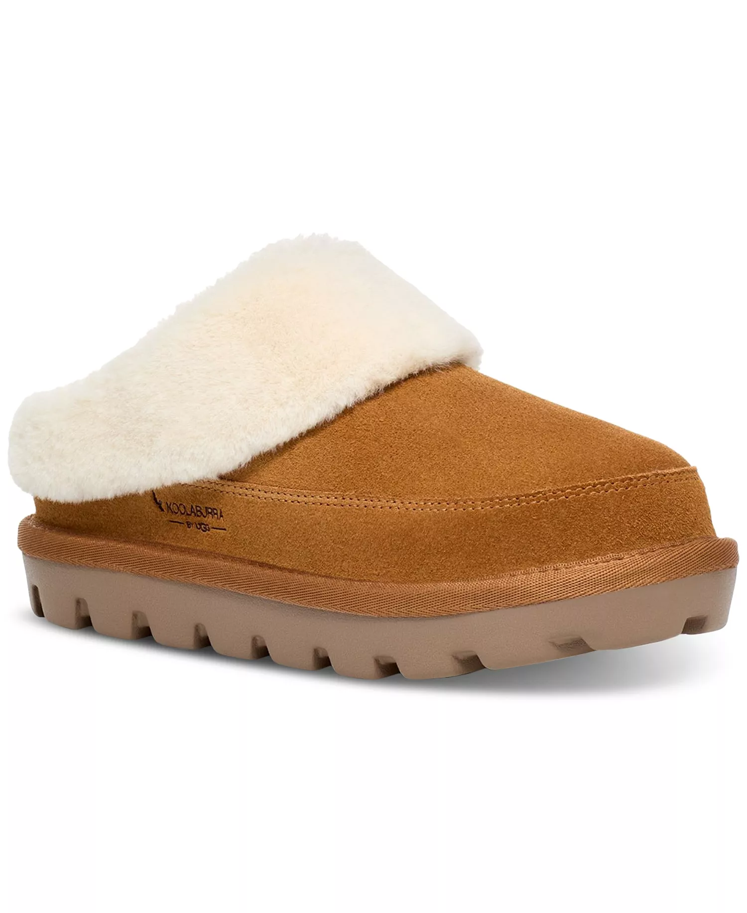 Women's Tizzey Round-Toe Slip-On Cozy Slippers - Chestnut - 10