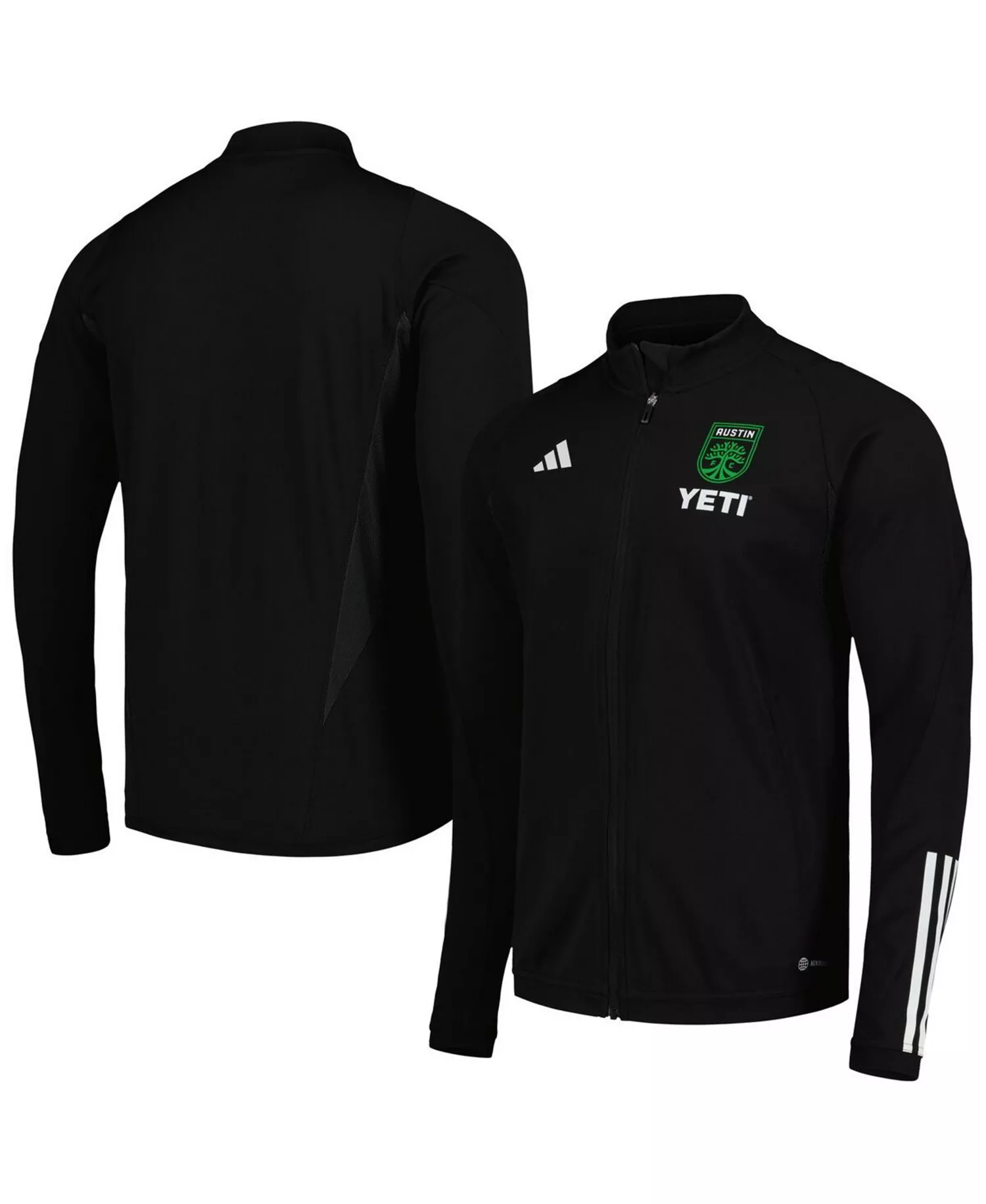 Men's Black Austin FC 2023 On-Field AEROREADY Full-Zip Training Top - Black - 2XL
