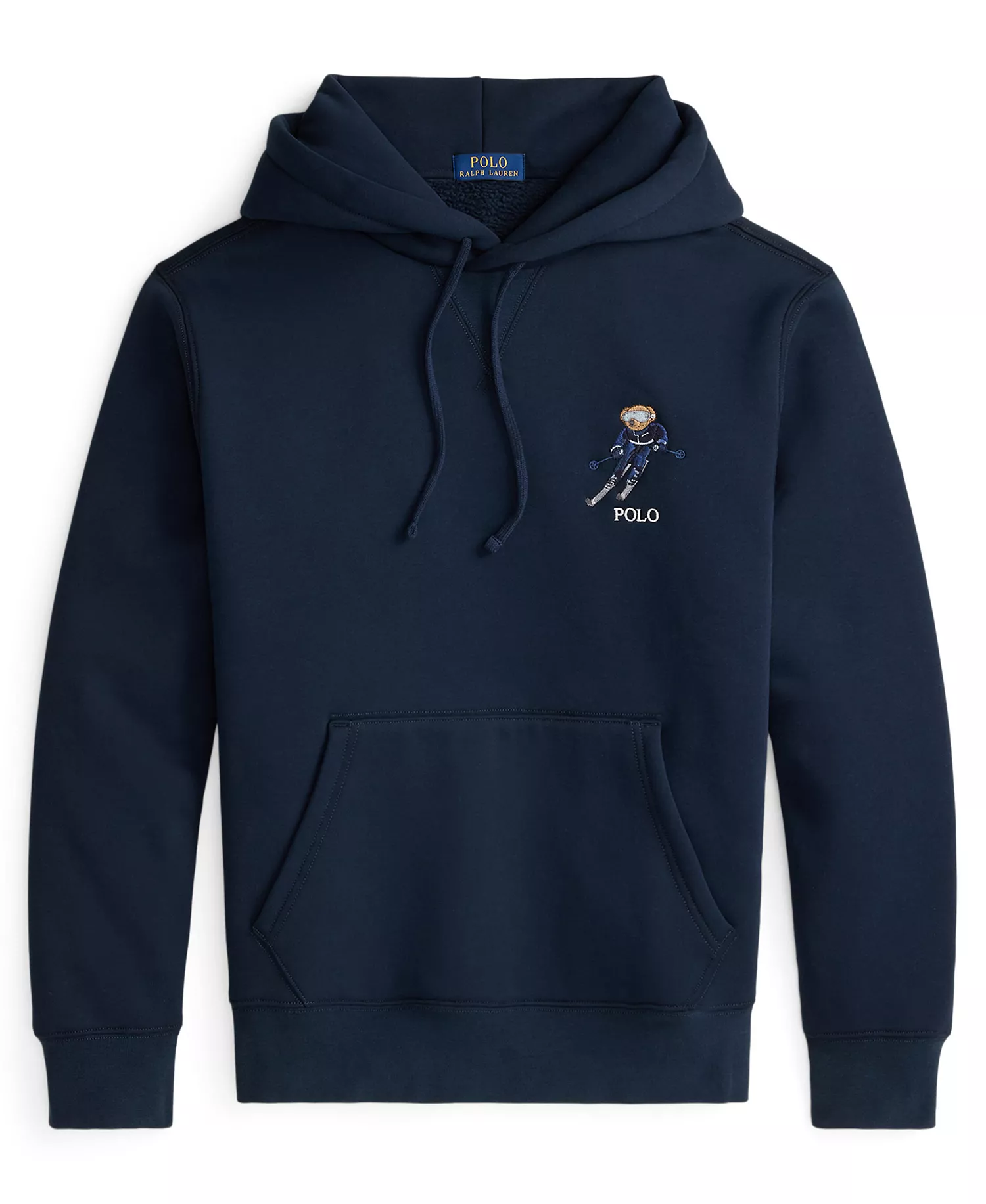Men's Bear Graphic Long-Sleeve Hoodie - Worth Navy/Active Bear - S