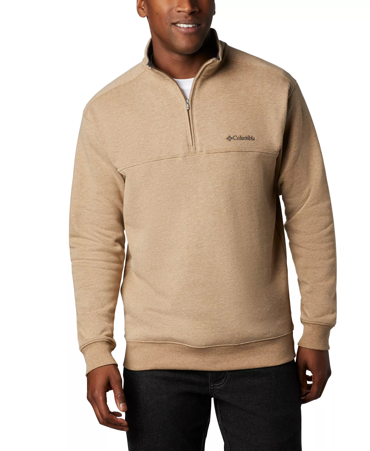 Men's Hart Mountain Half Zip Fleece Sweatshirt - Delta heather - L