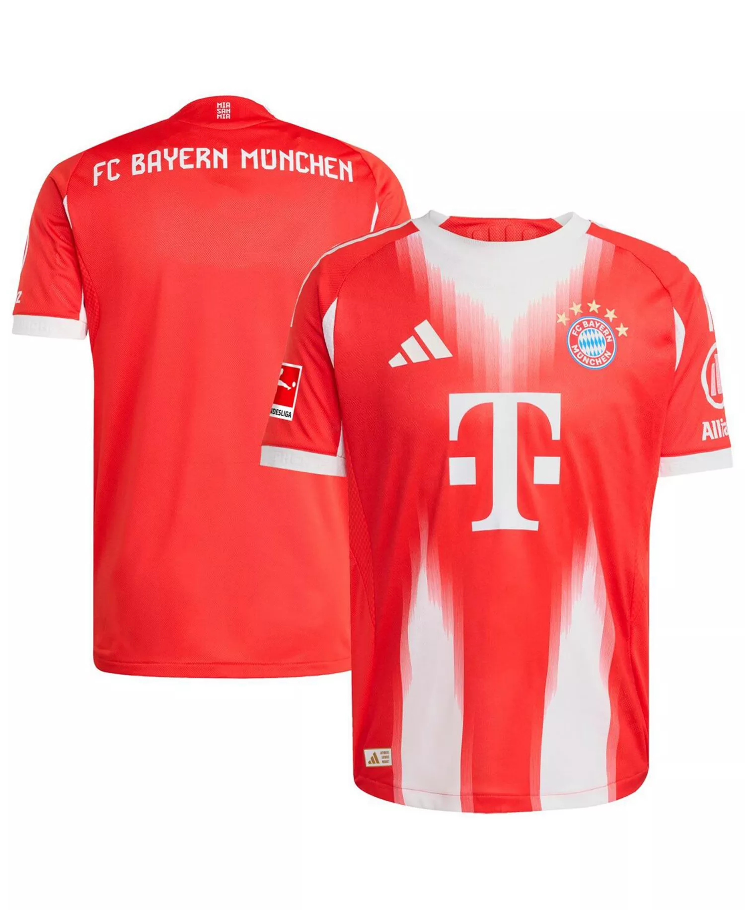 Men's Red Bayern Munich 2025/26 Home Authentic Jersey - Red - 2XL
