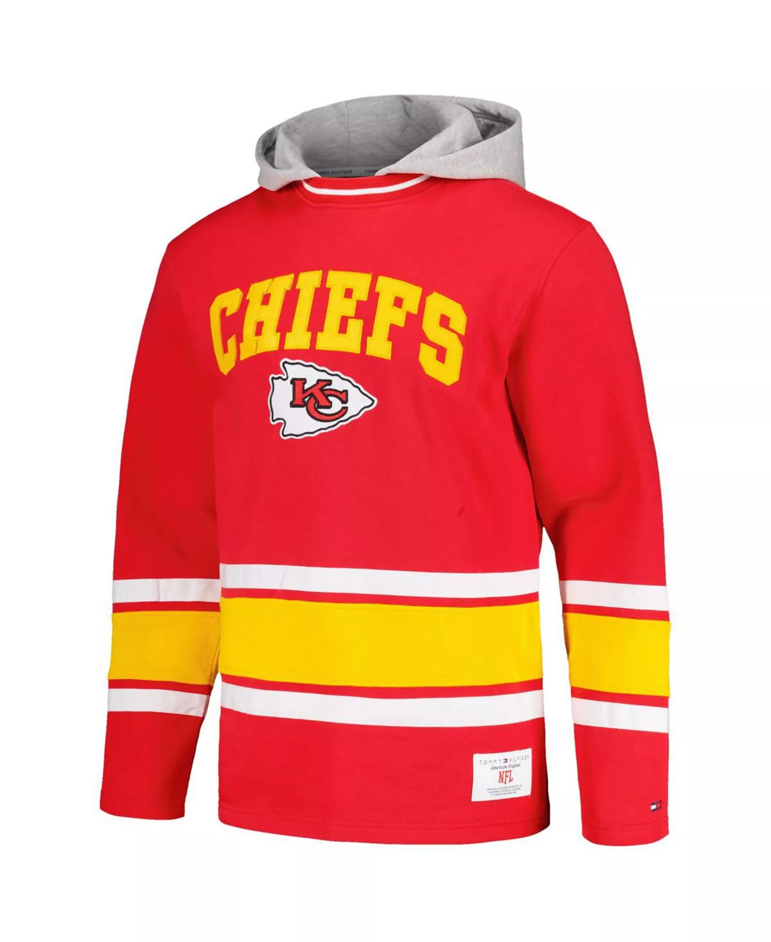Men's Red Kansas City Chiefs Ivan Fashion Pullover Hoodie - Red - 2XL