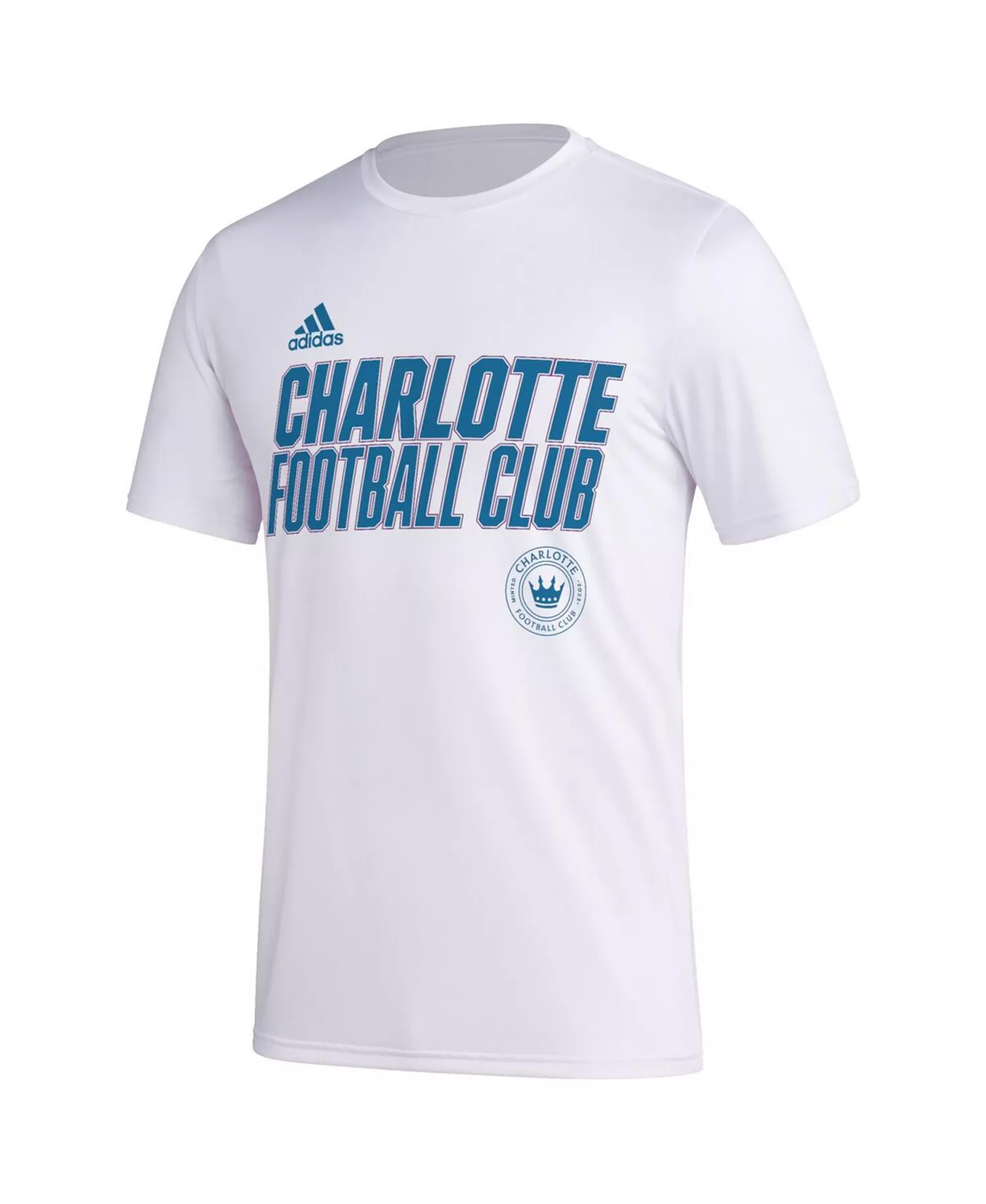 Men's White Charlotte FC Team Jersey Hook AEROREADY T-shirt - White - 2XL