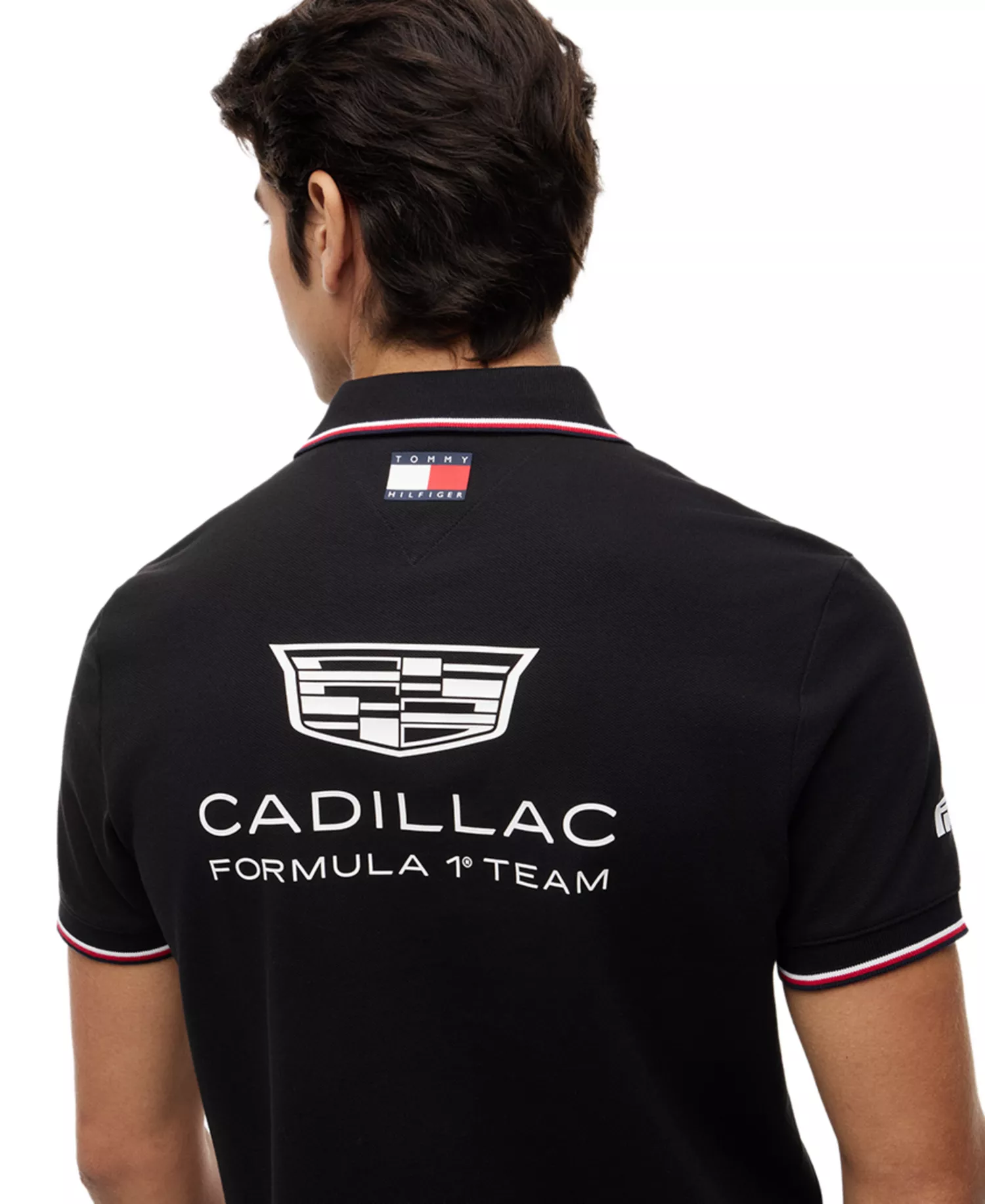 x Cadillac F1® Men's Replica Short-Sleeve Polo - Black - S