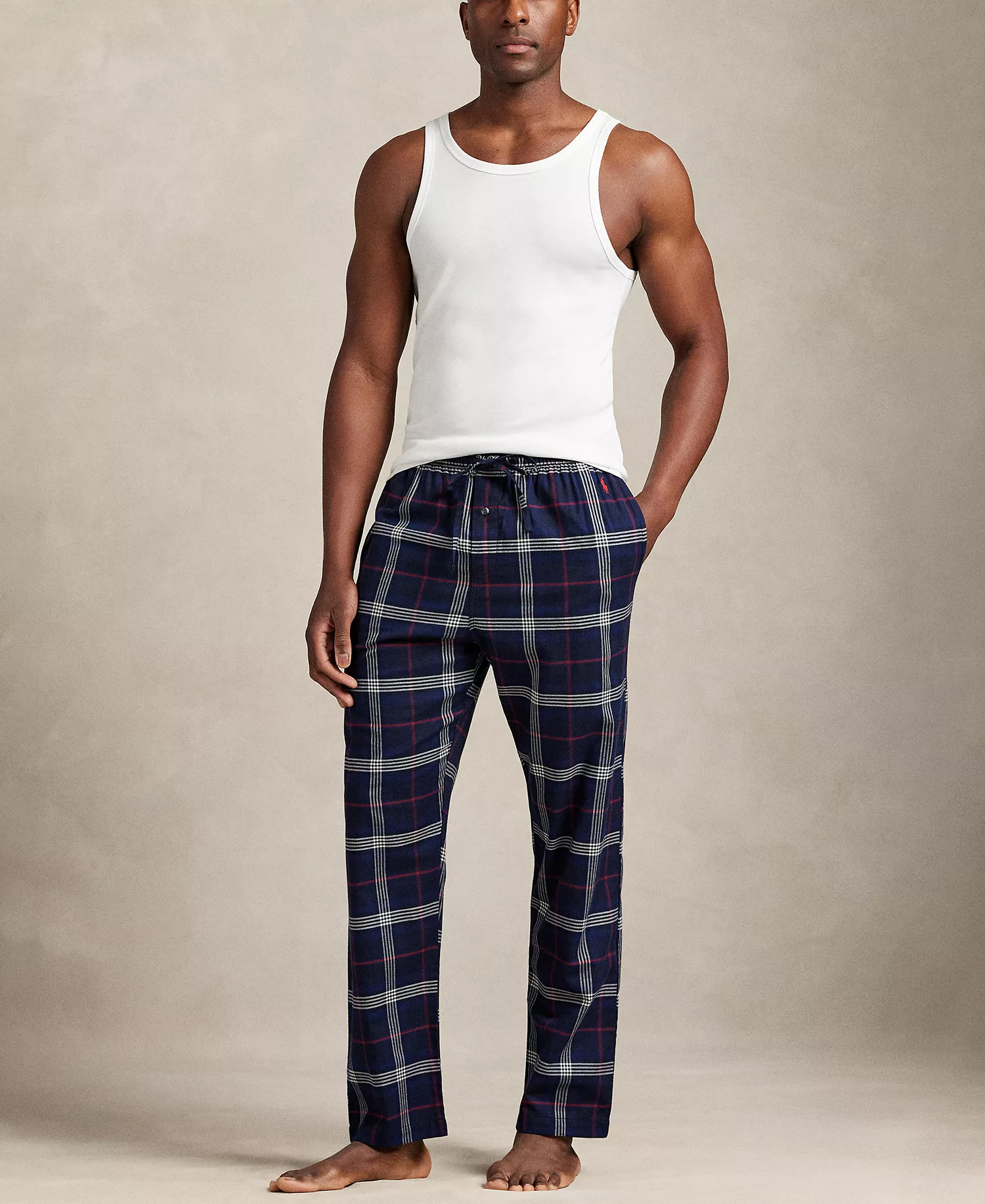 Men's Flannel Single-Button Fly Pajama Pants - Valley Hunting Plaid - S