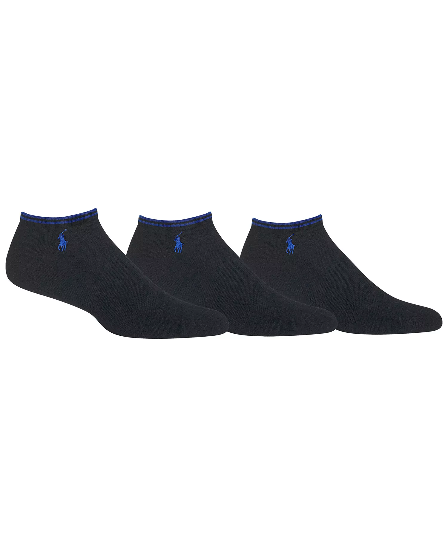 Men's Socks, Atheltic Technical Low Cut No Show Performance 3 Pack - Black - 10-13