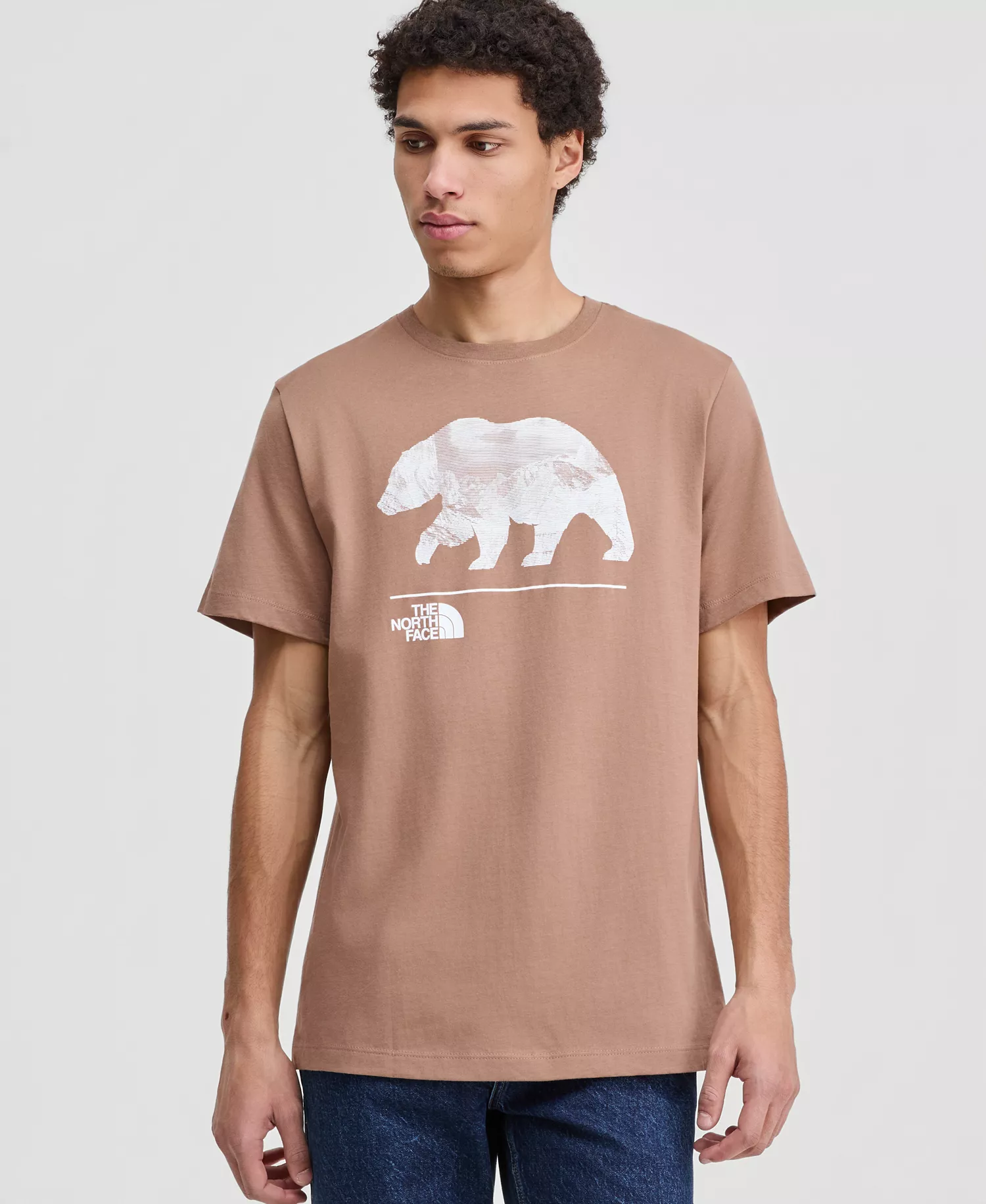 Men's Evolution Mountain Bear Short-Sleeve T-Shirt - Latte - 2XL