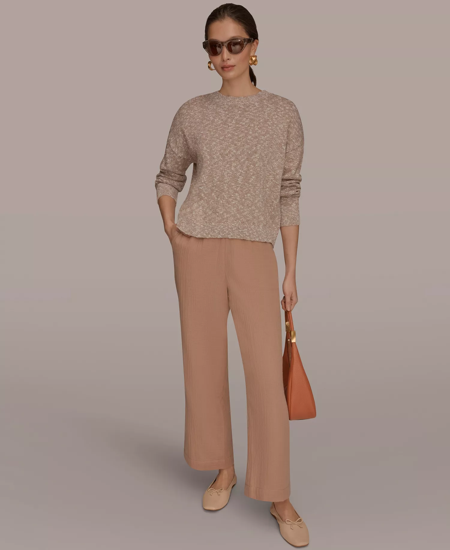 Women's Crewneck Long-Sleeve Sweater - Umbria - L