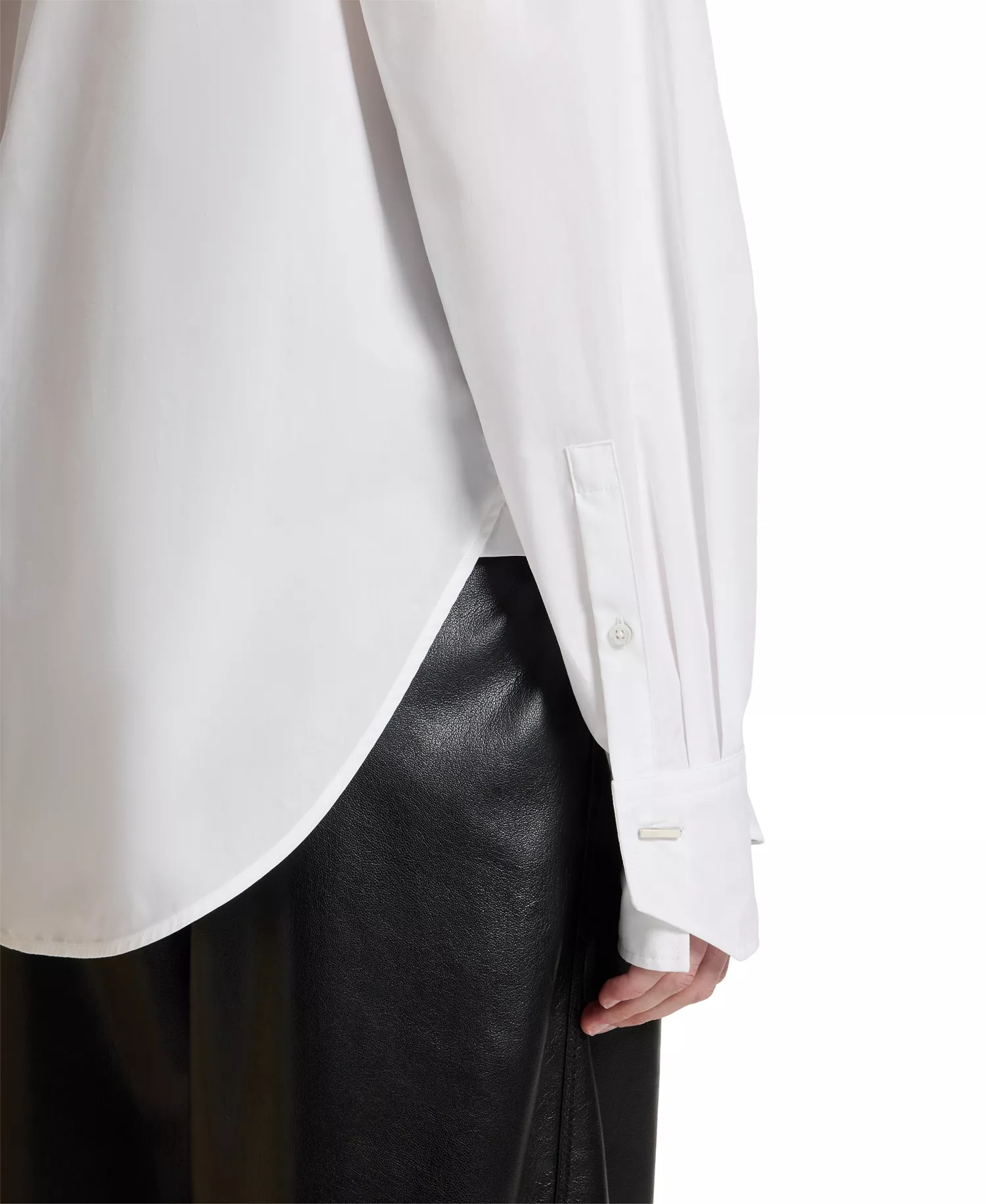 BOSS by Women's Cotton Oversized-Fit Blouse - White - 0