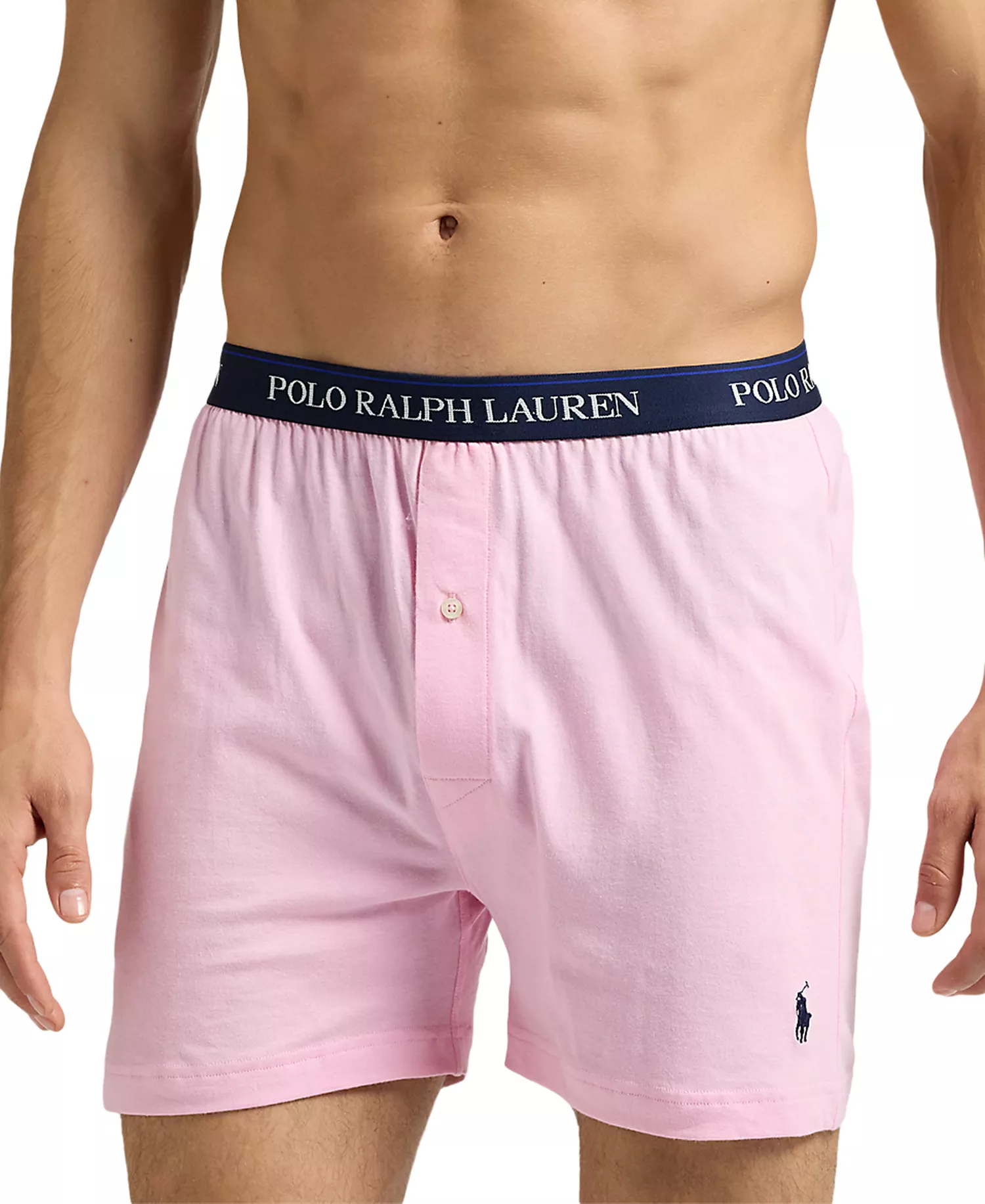 Men's 3-Pk. Cotton Classic Knit Boxers - Andover Heather/carmel Pink/cruise Navy - M