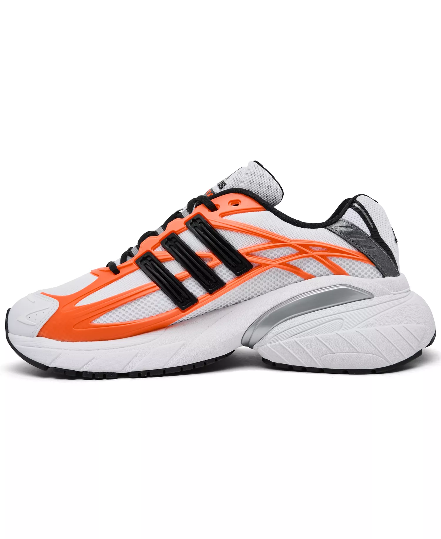 Men's Adistar XLG 2.0 Casual Sneakers from Finish Line - White, Black, Orange - 10