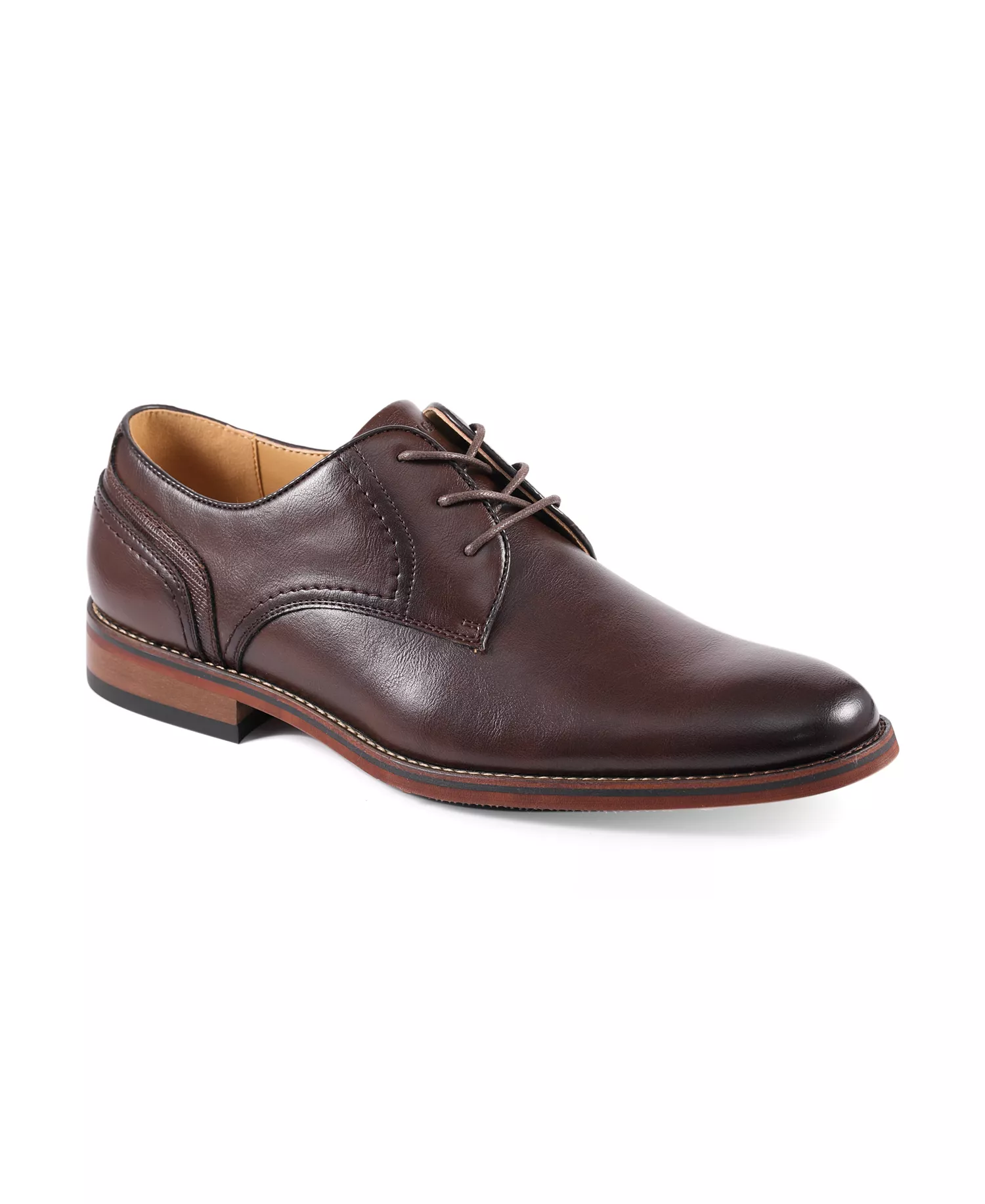 Men's Boswell Derby Dress Shoes - Dark Brown - 10