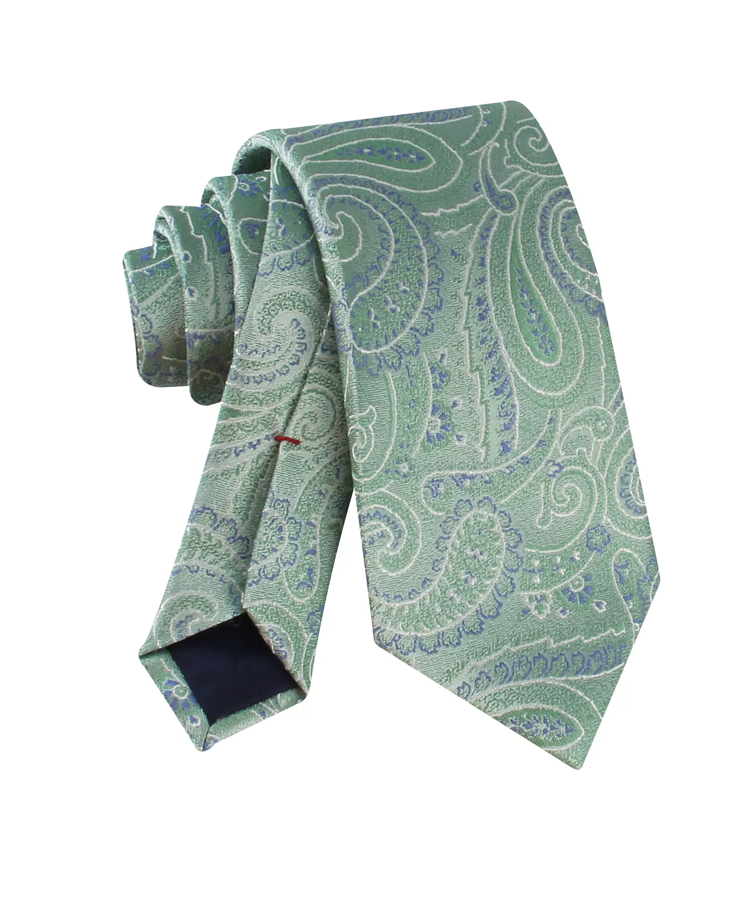 Men's Hawkins Paisley Pattern Tie - Green - ONE SIZE