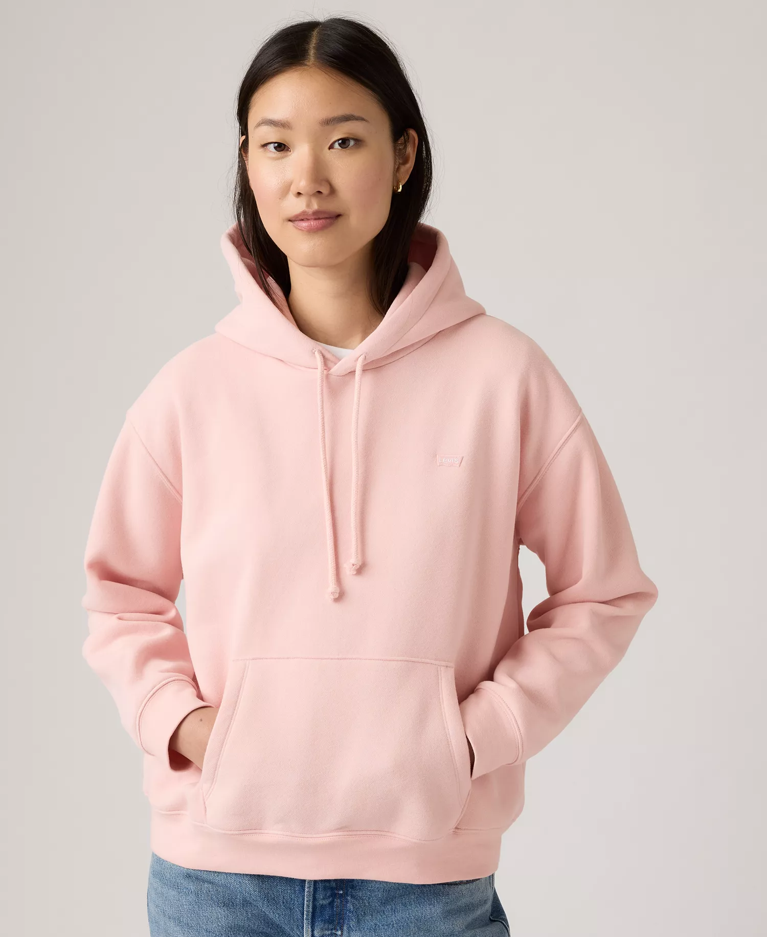 Women's Everyday Hooded Sweatshirt - Peachskin - L